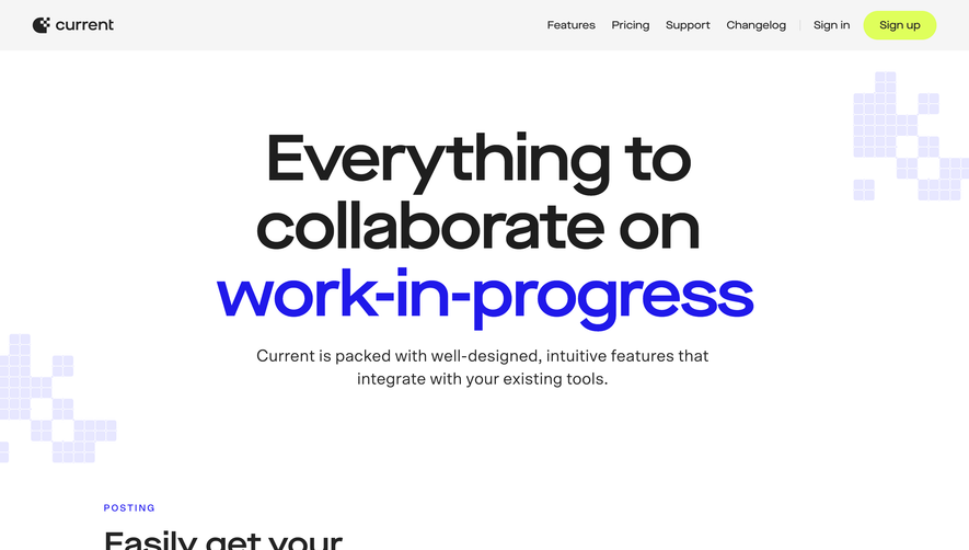 Current Features Page