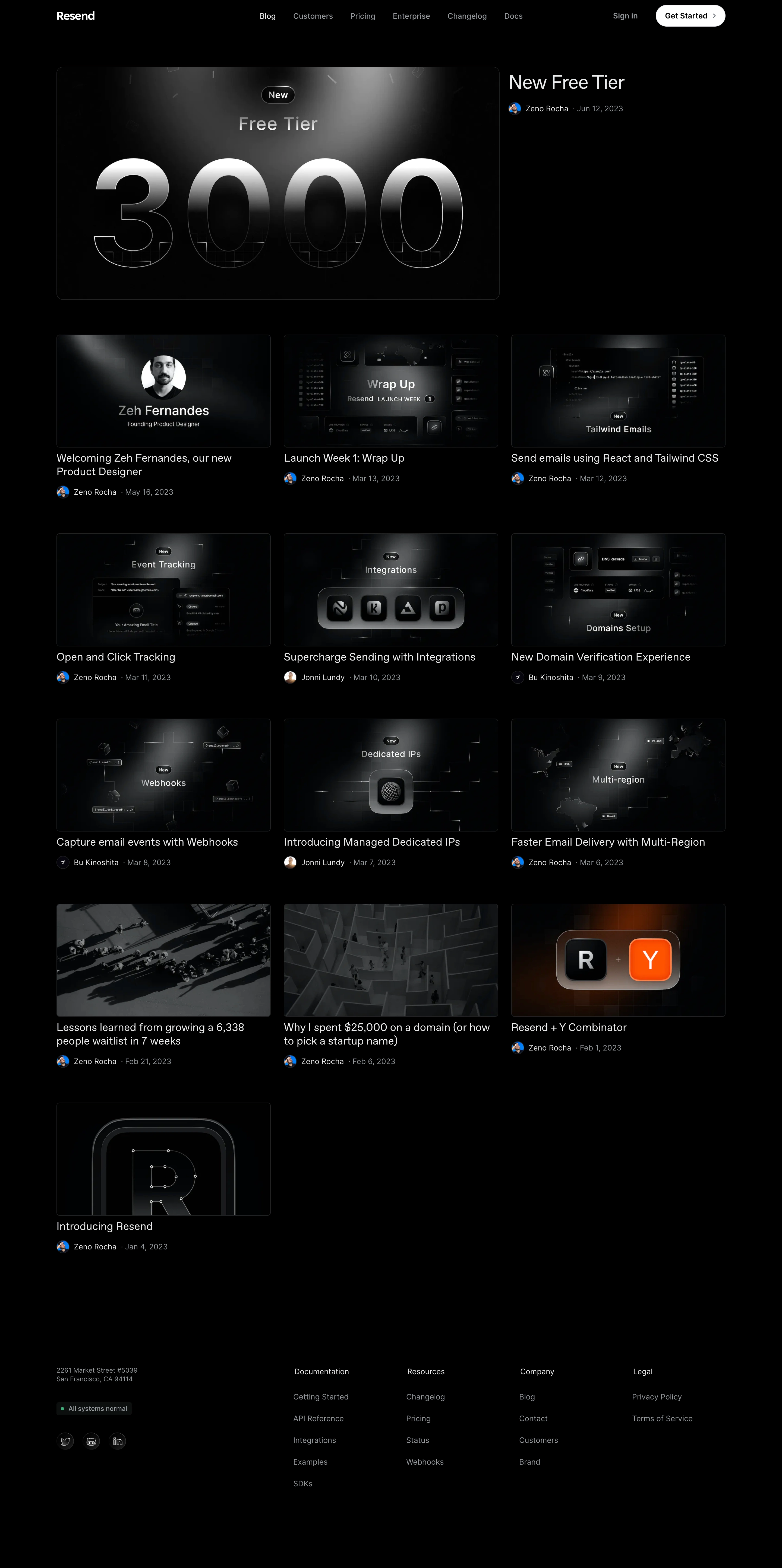 Resend Blog Feed