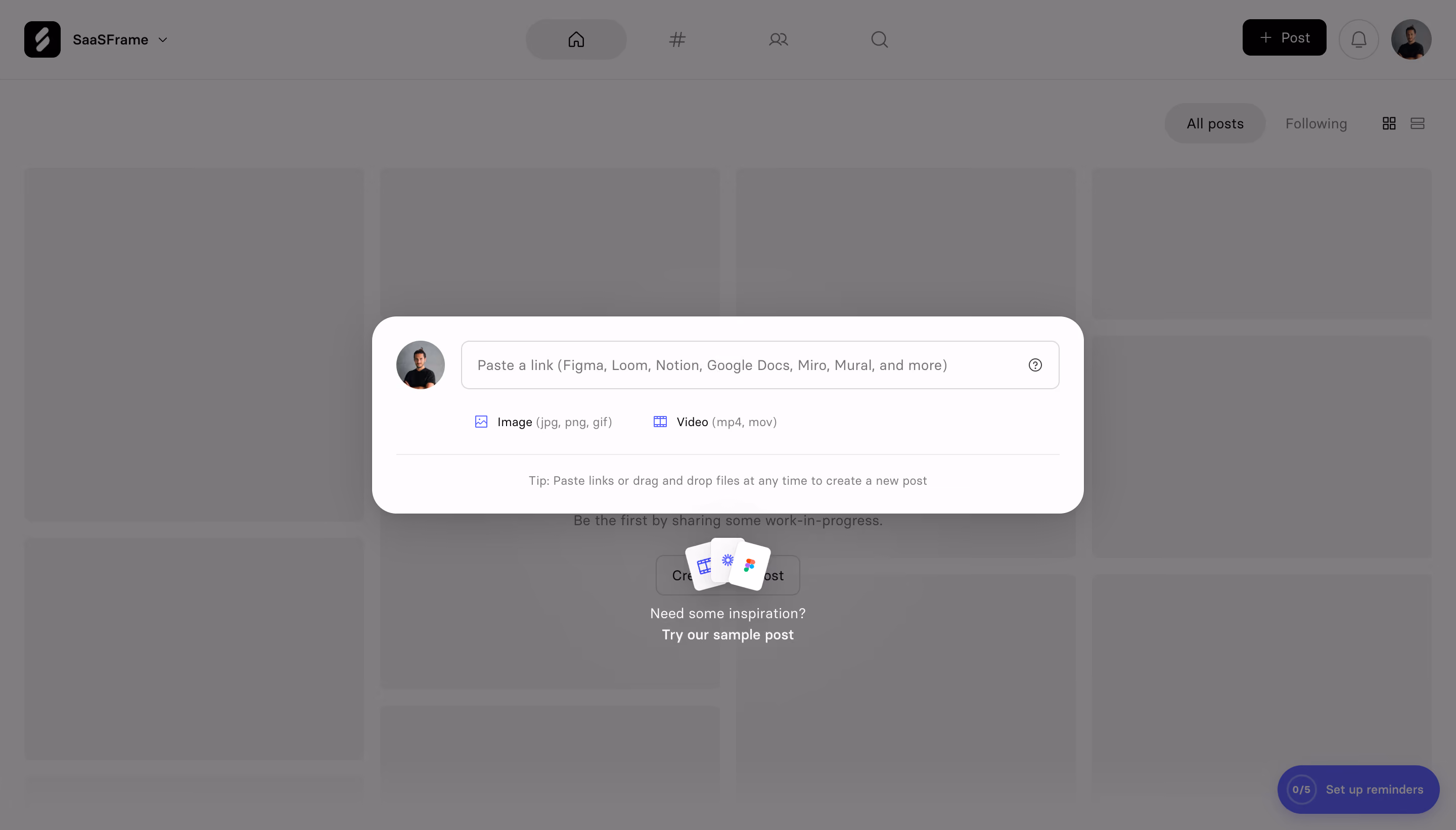 Current Create A Post