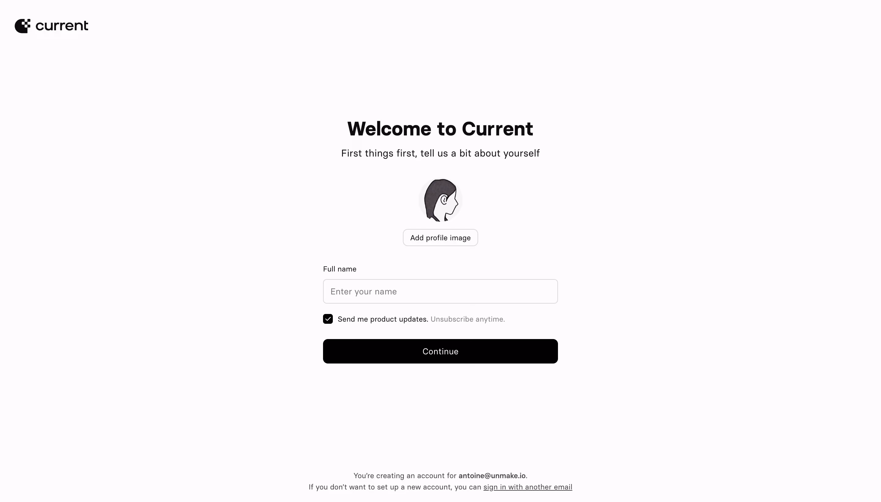 Current Profile Setup