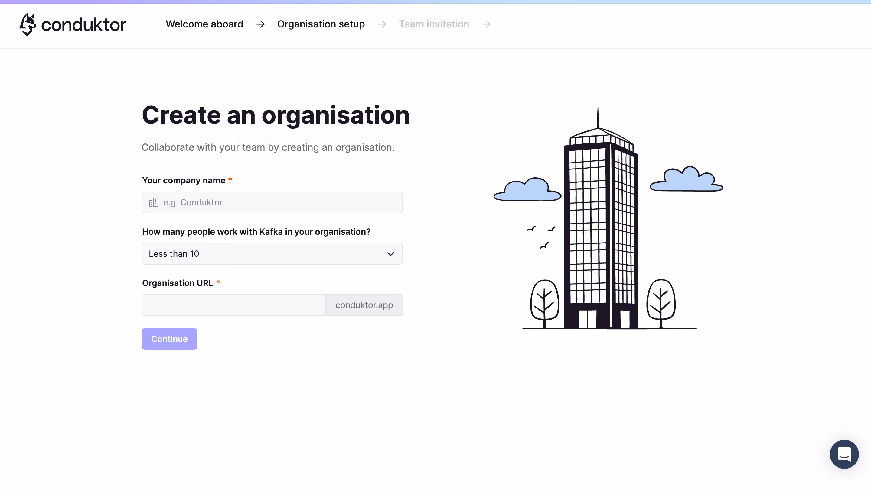 Conduktor Account Setup