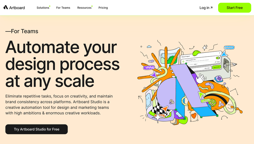 Artboard Studio Enterprise Page