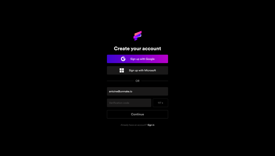 Folio Signup