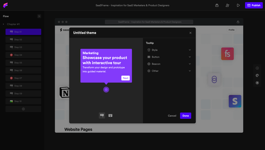 Folio Edit Tooltip Style