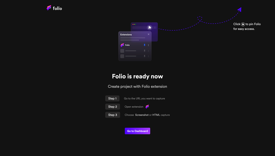 Folio Extension Installed