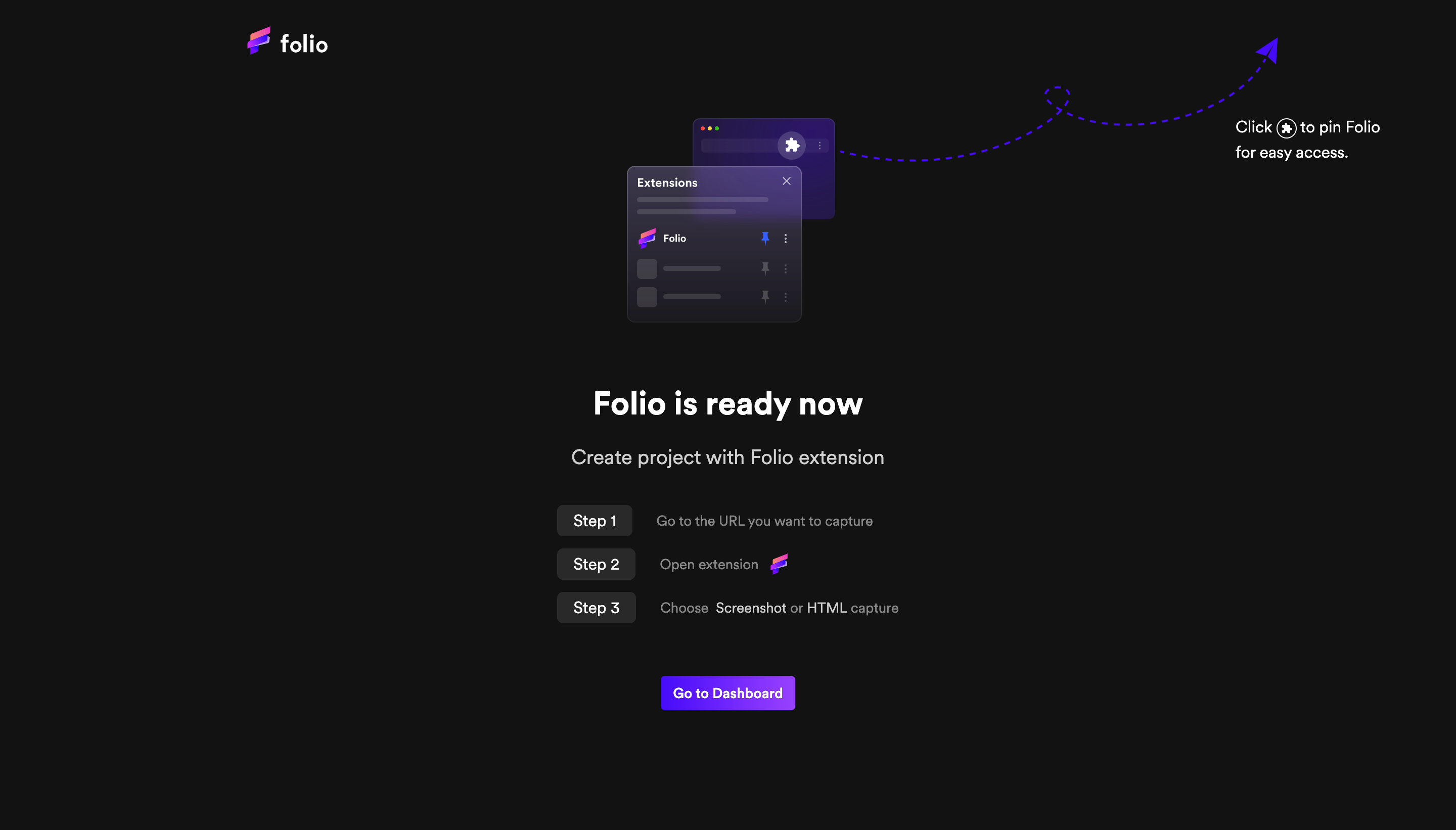 Folio Extension Installed