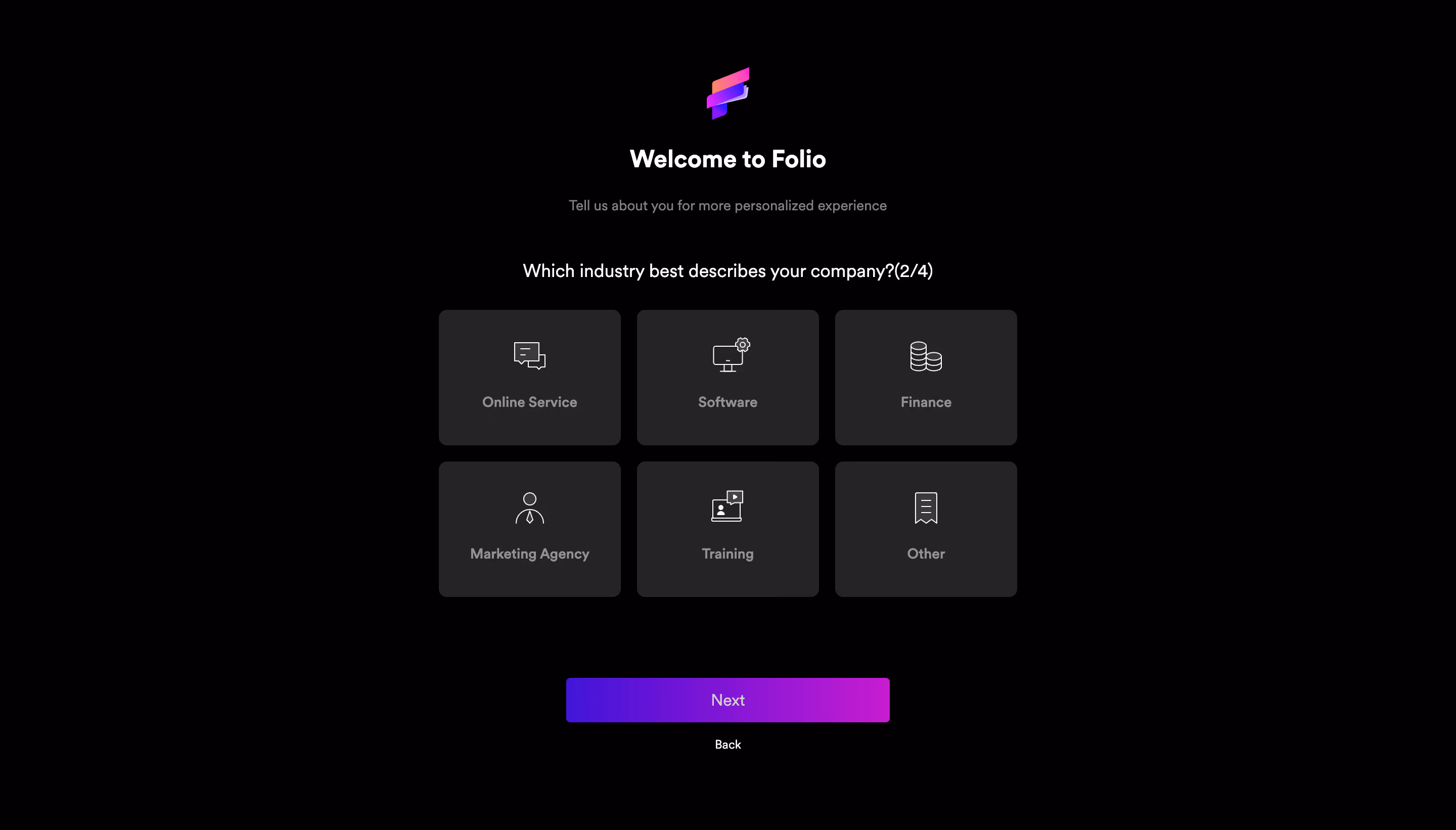 Folio Account Setup