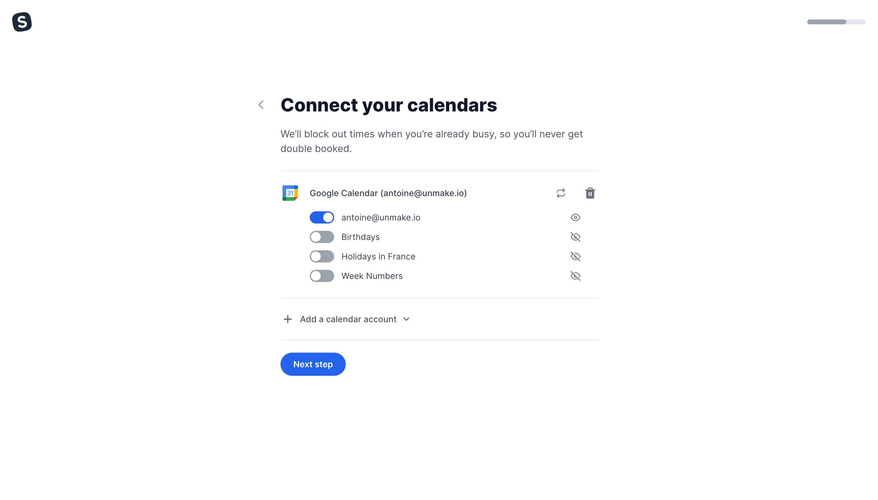 SavvyCal Account Setup