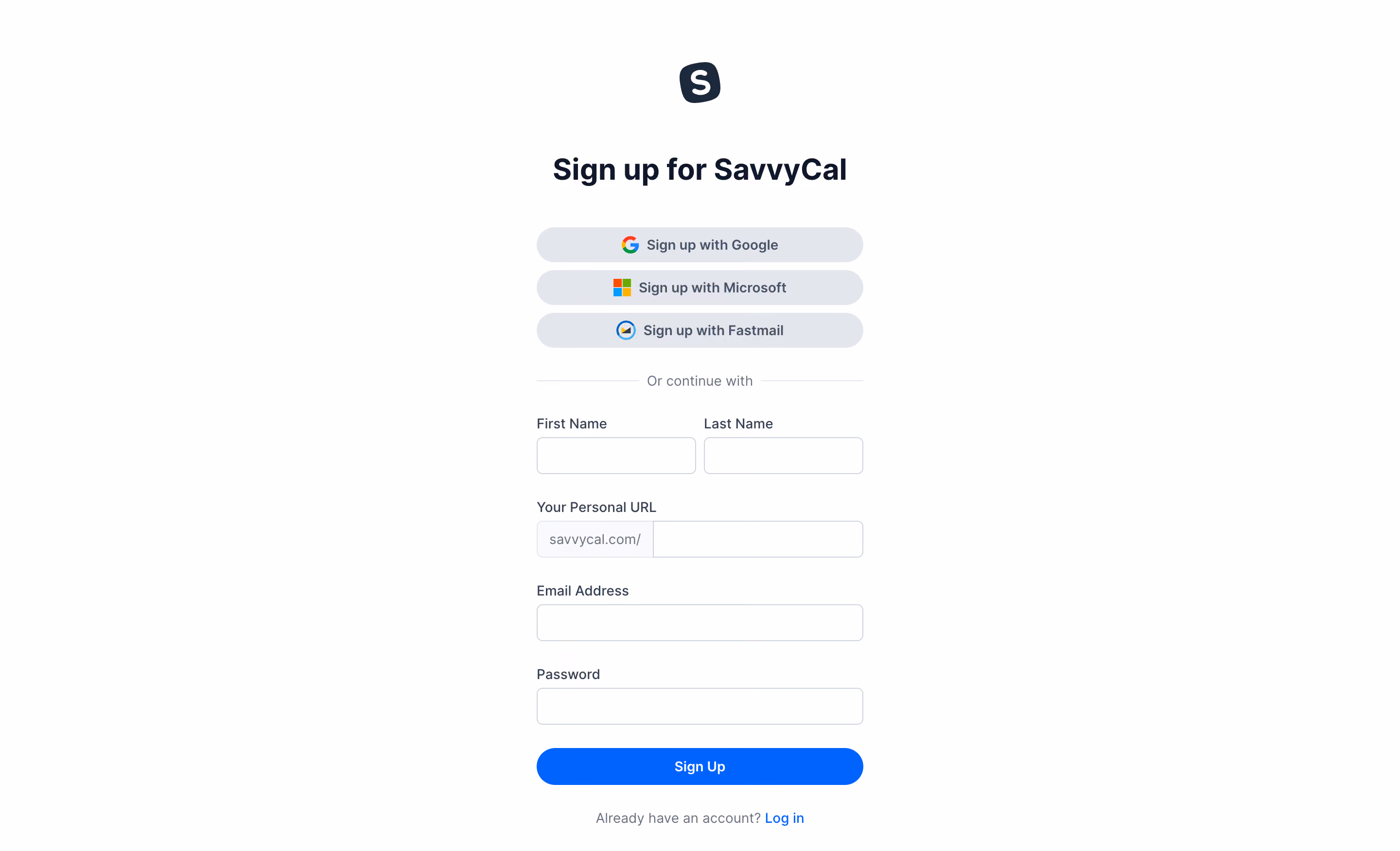 SavvyCal Signup