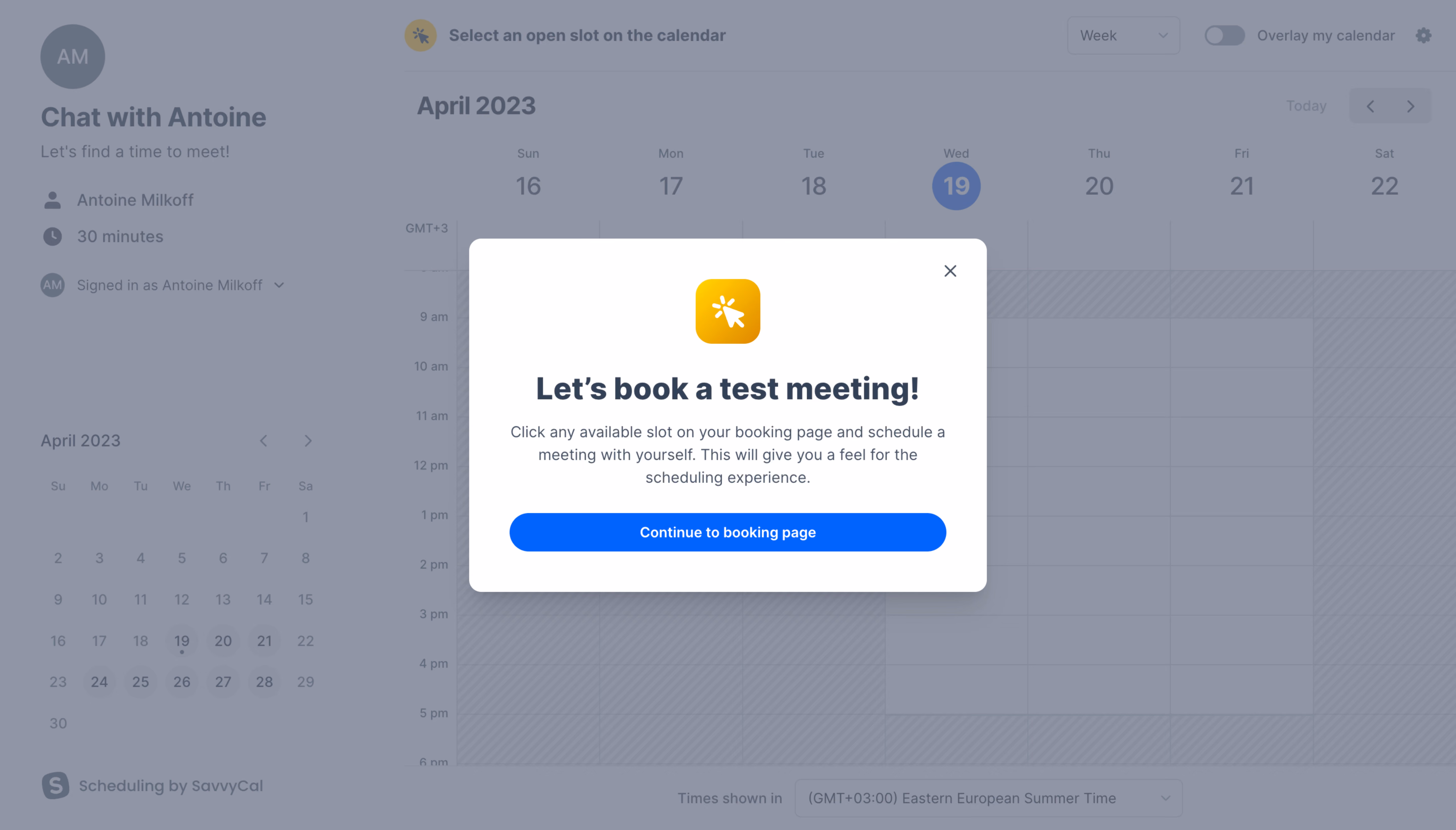 SavvyCal User Onboarding