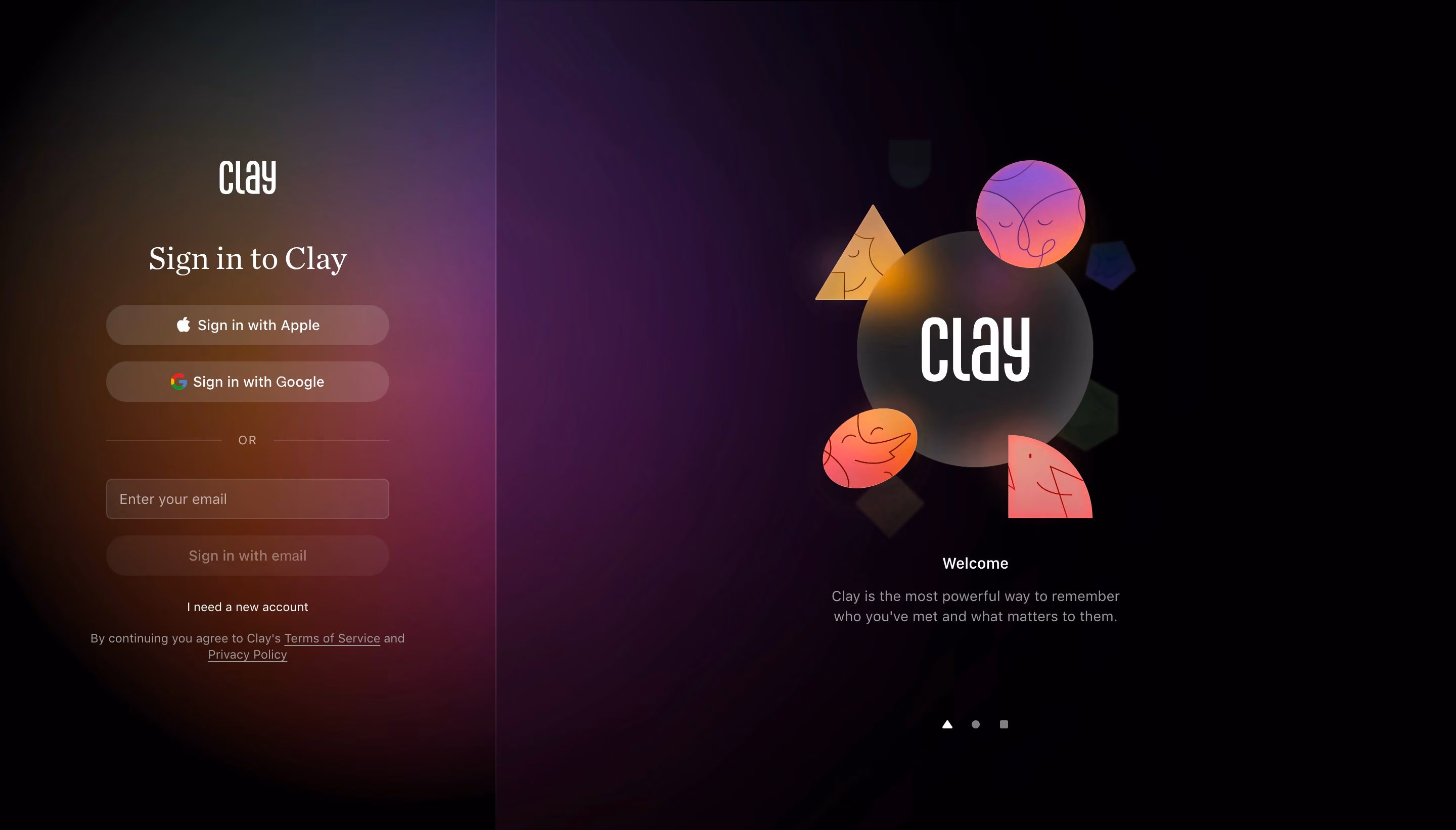 Clay Login