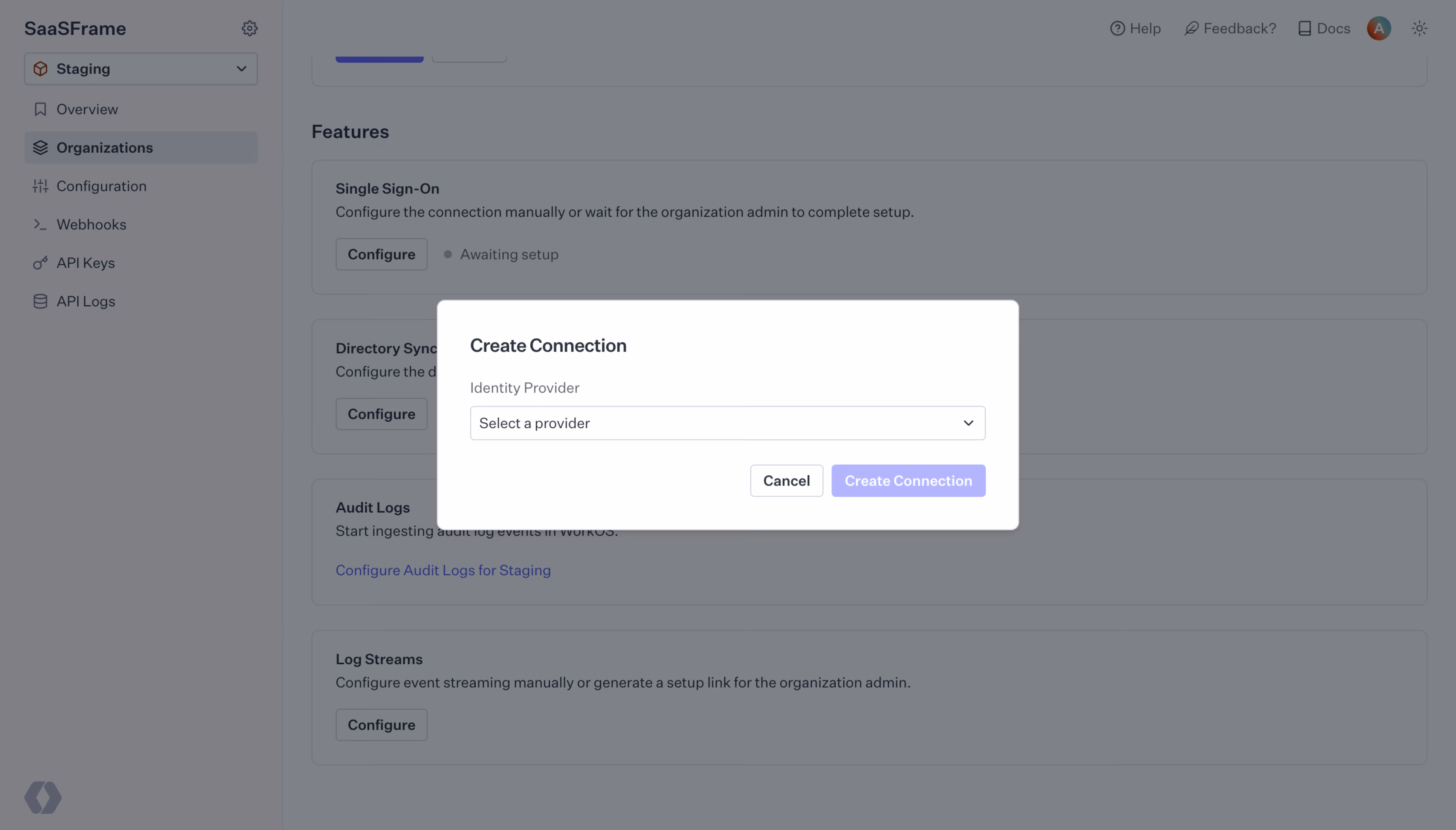 WorkOS Single Sign-On Setup