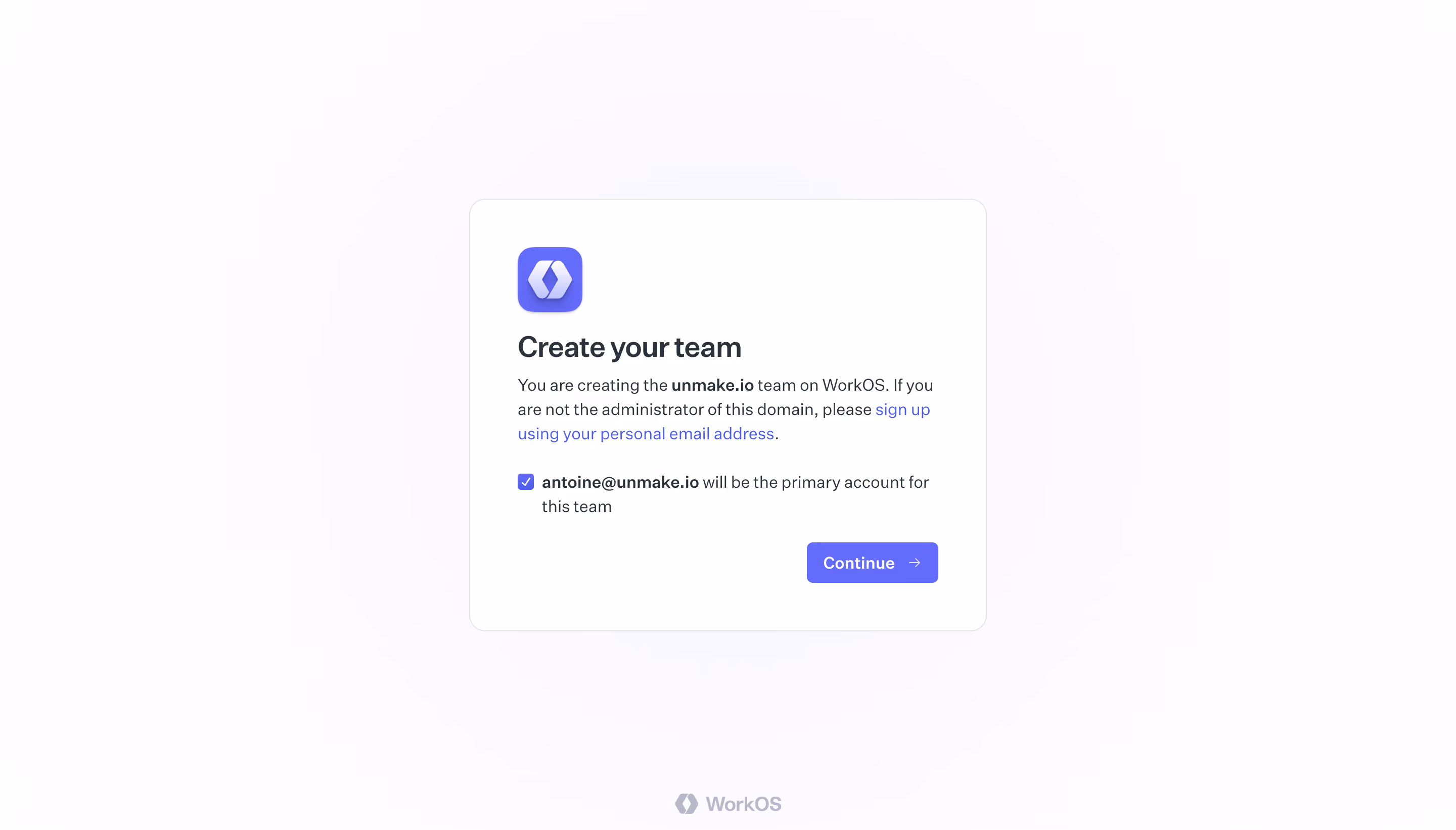 WorkOS Account Setup