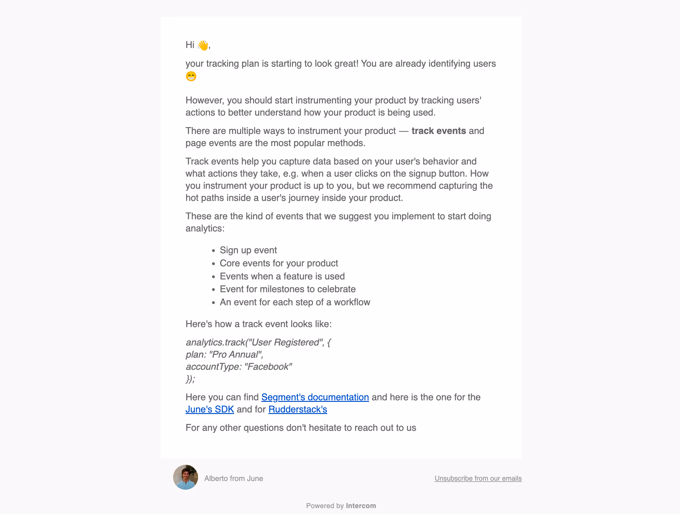 June Onboarding Email