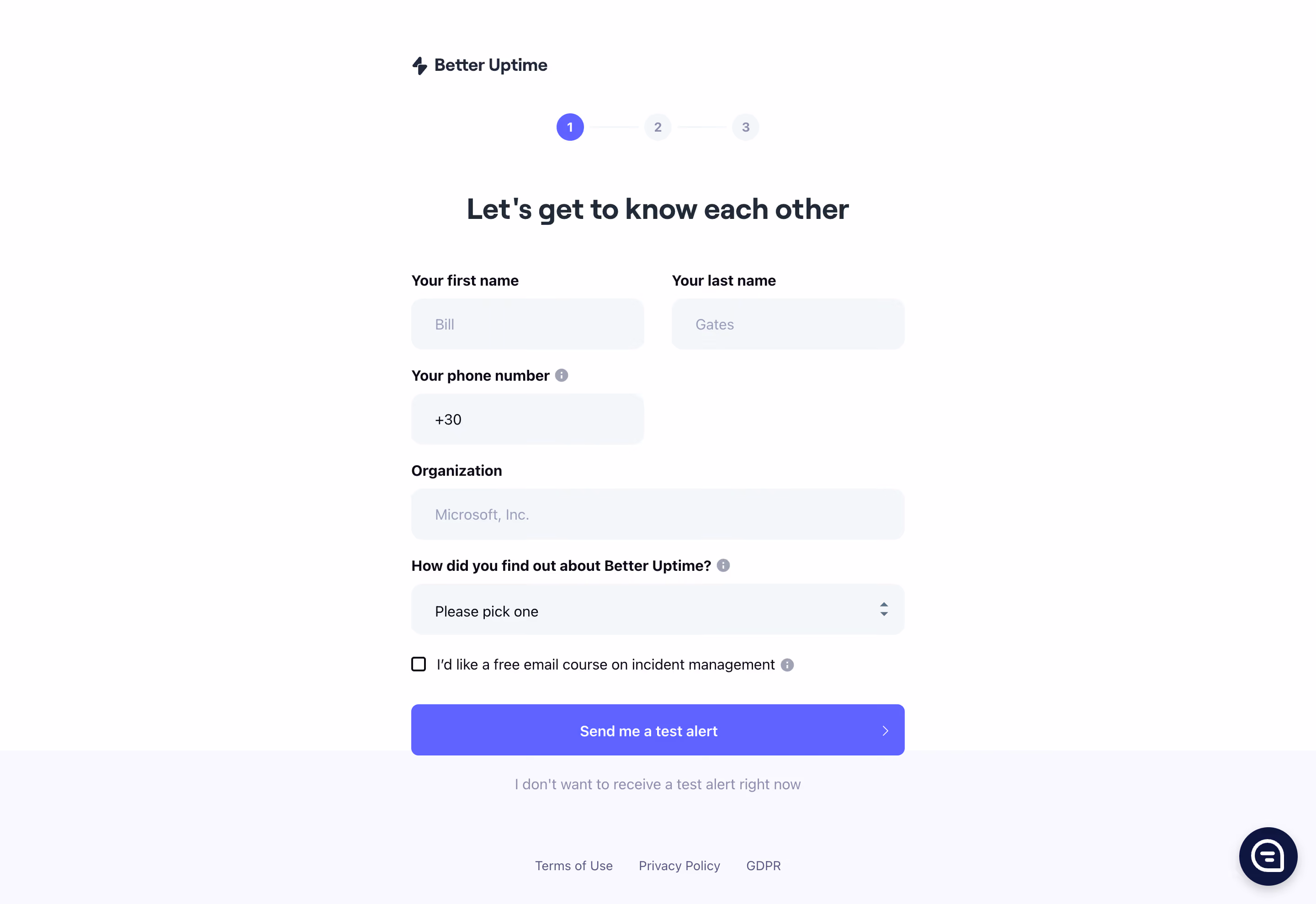 Better Stack etter Uptime Account Setup
