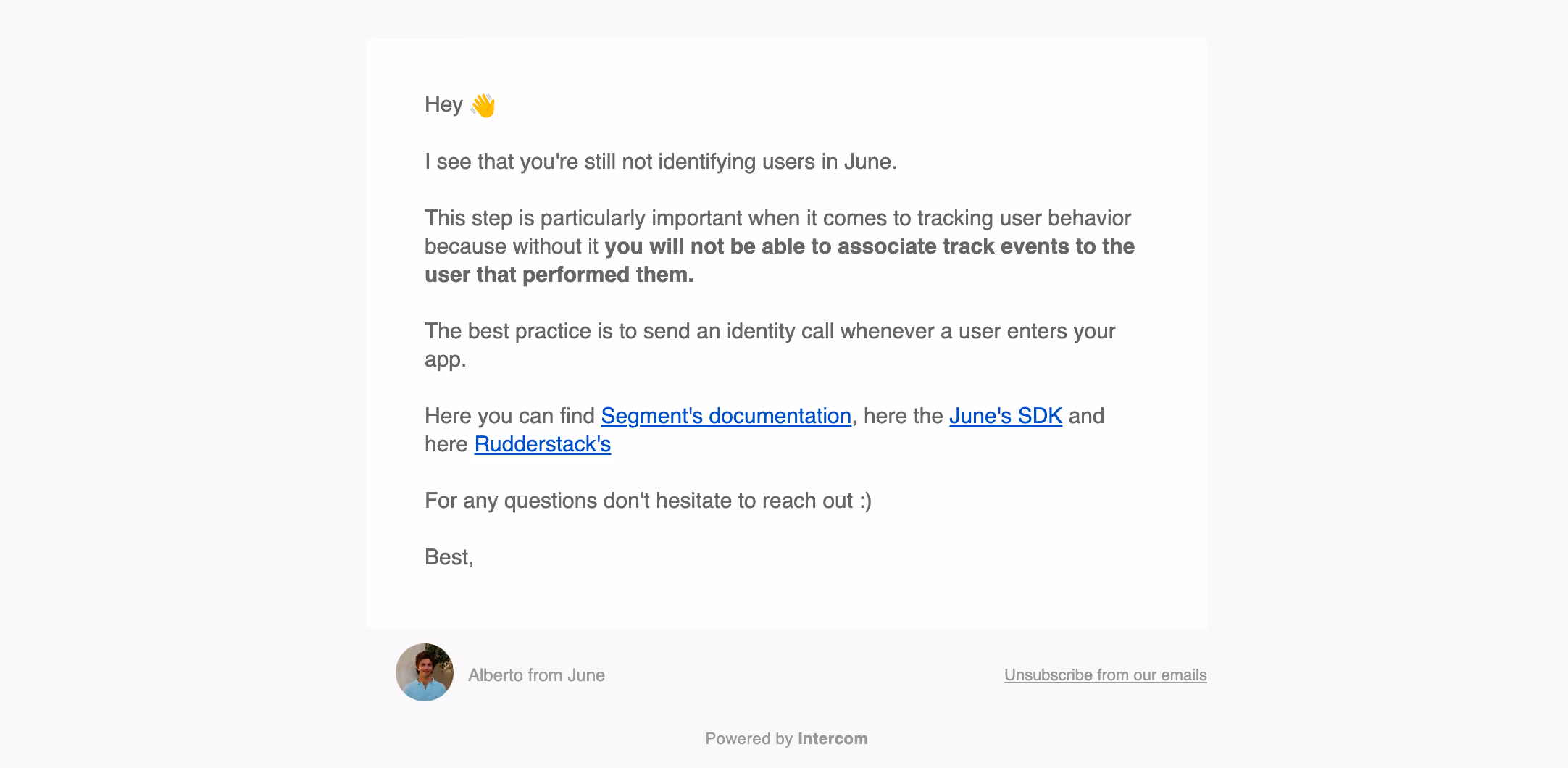 June Activation Emails