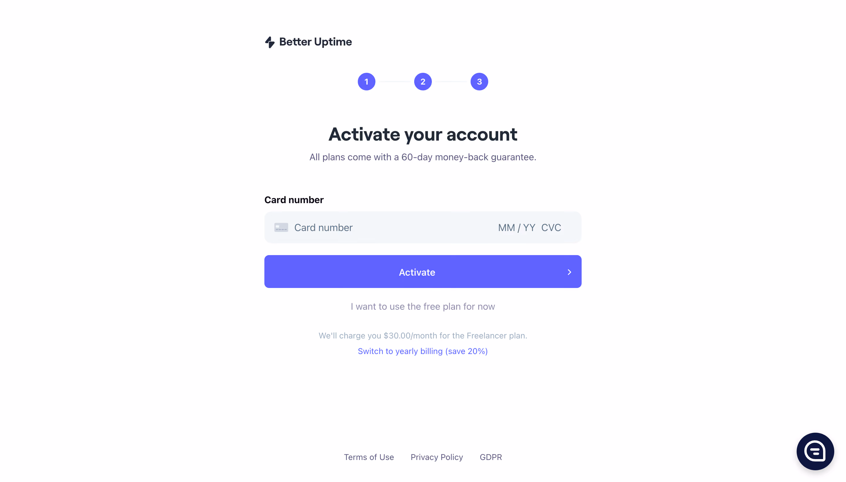 Better Stack etter Uptime Account Setup