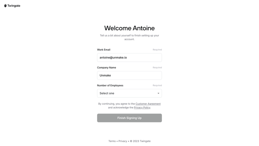 Twingate Account Setup