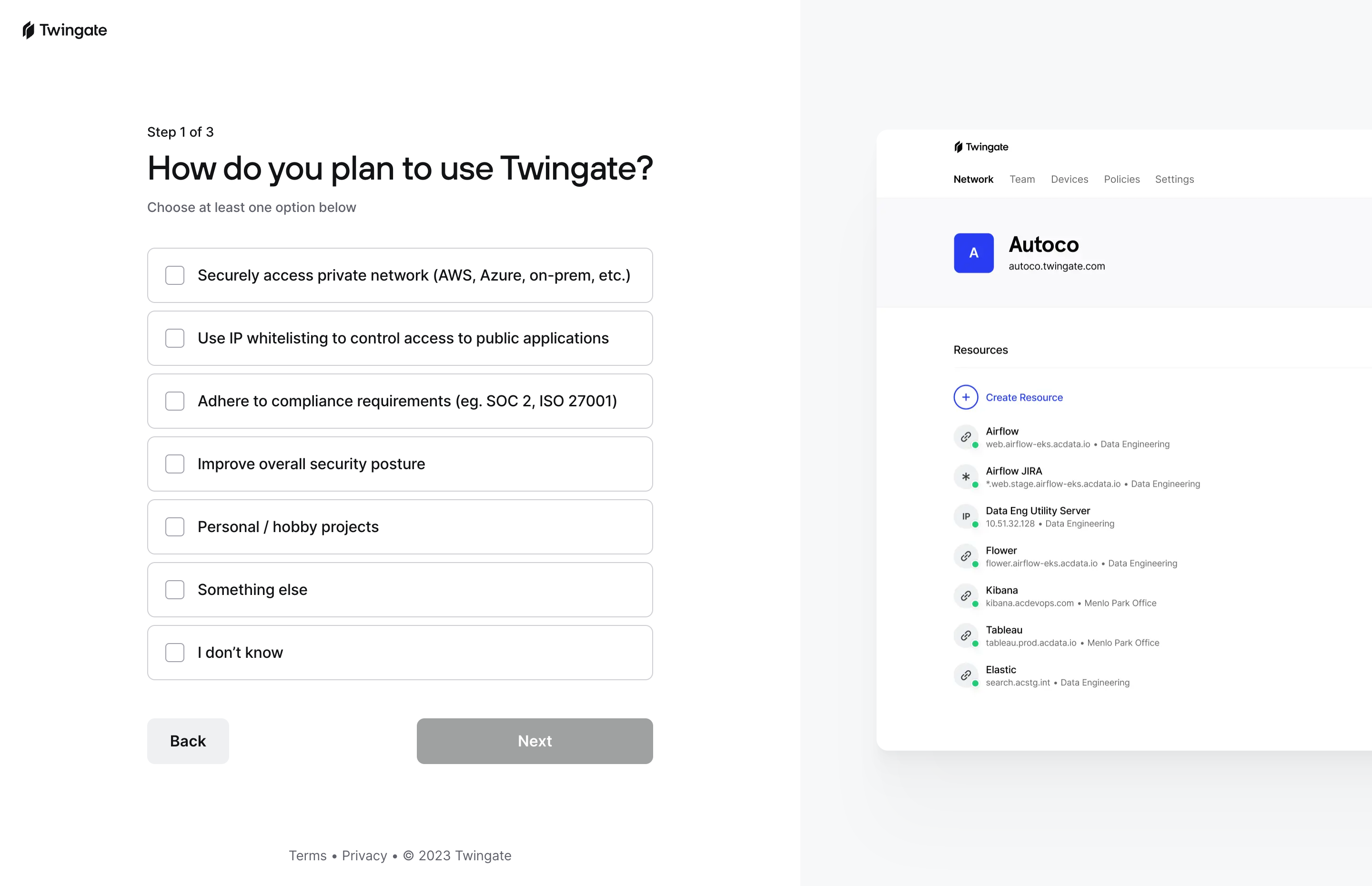 Twingate Account Setup