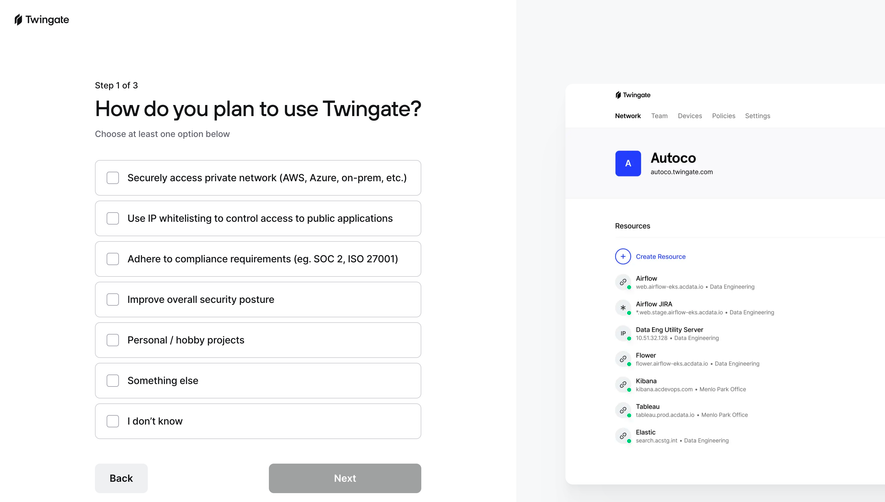 Twingate Account Setup