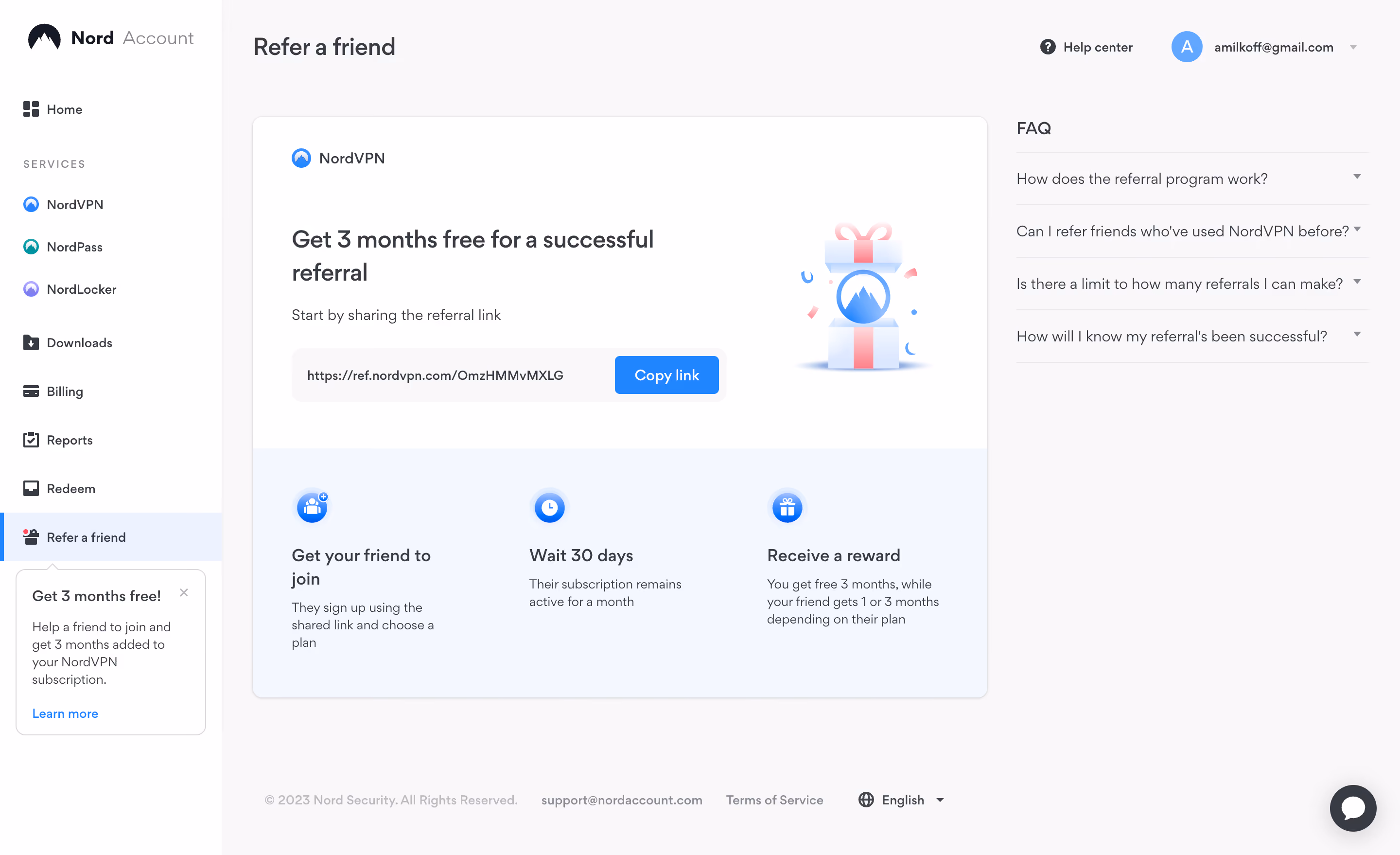 Nord VPN Refer A Friend