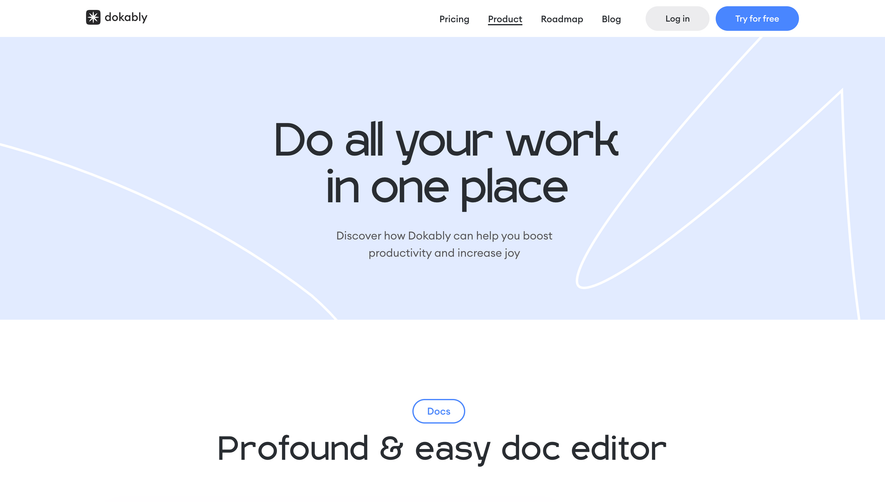 Dokably Features Page