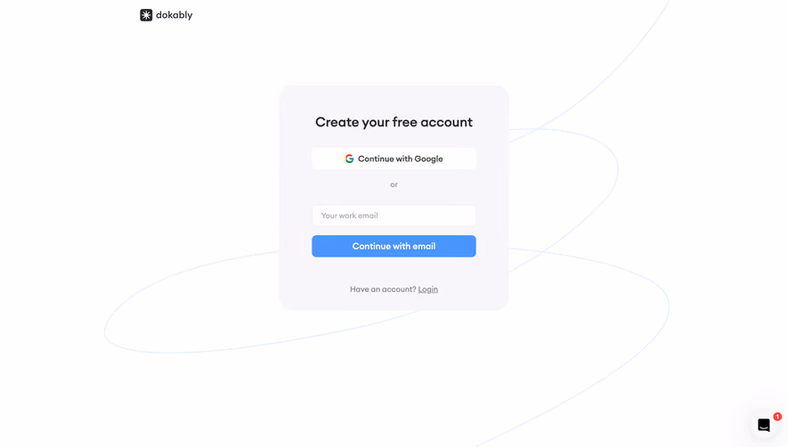 Dokably Signup