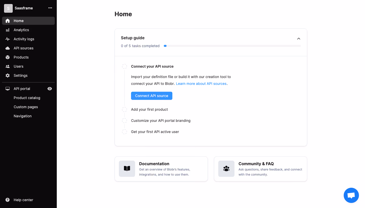 Blobr User Onboarding