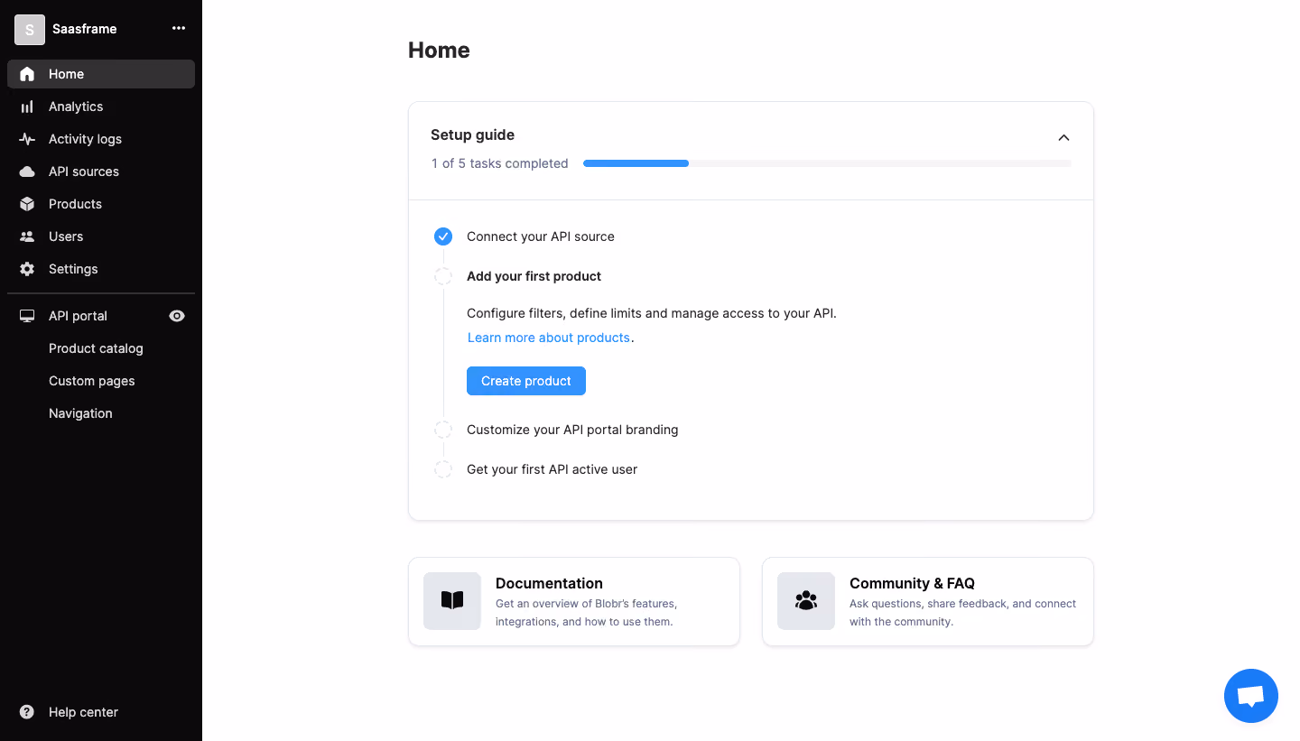 Blobr User Onboarding