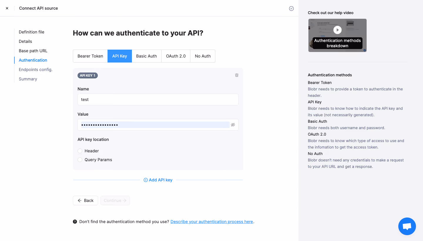 Blobr Add API Source