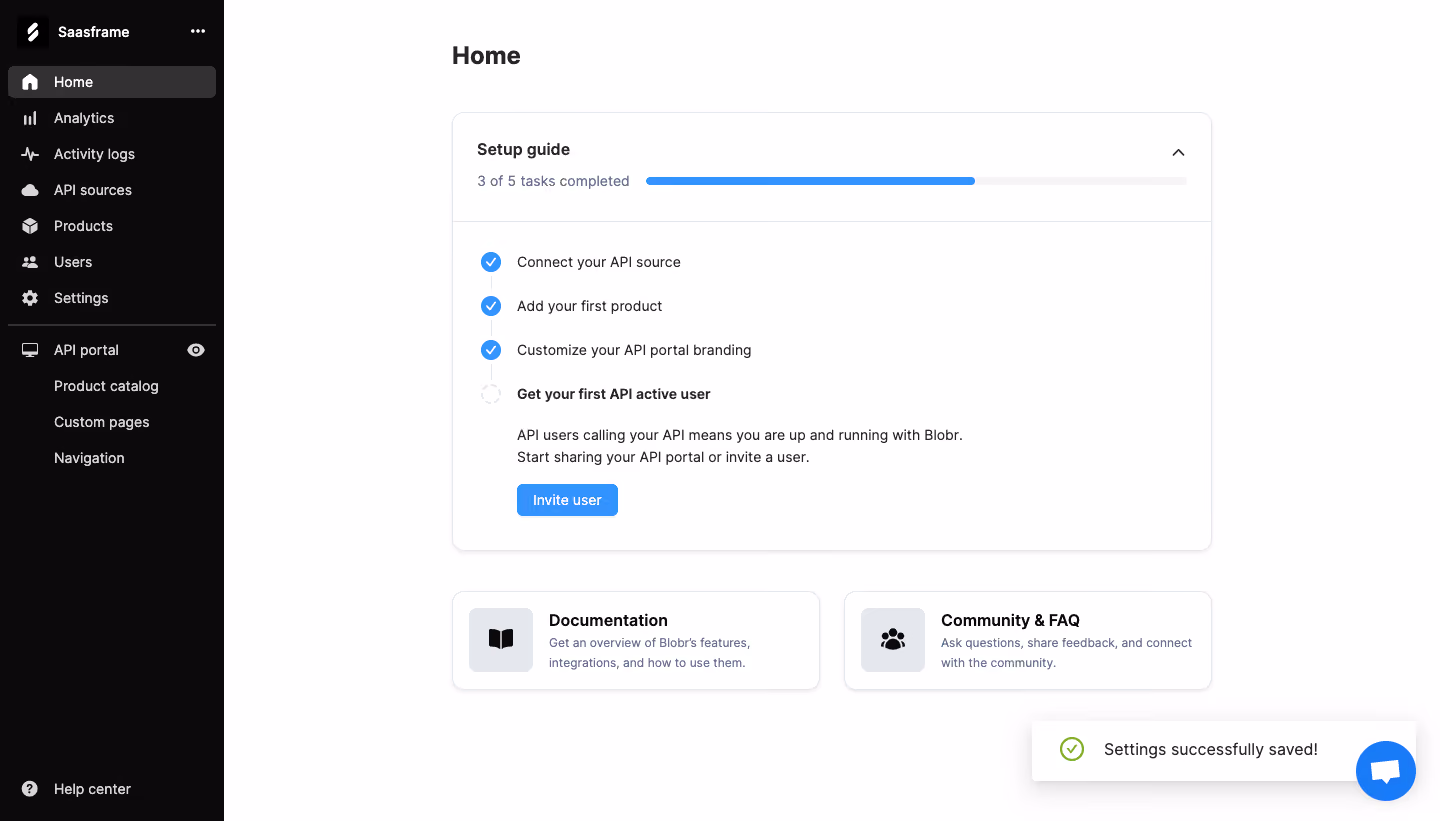 Blobr User Onboarding
