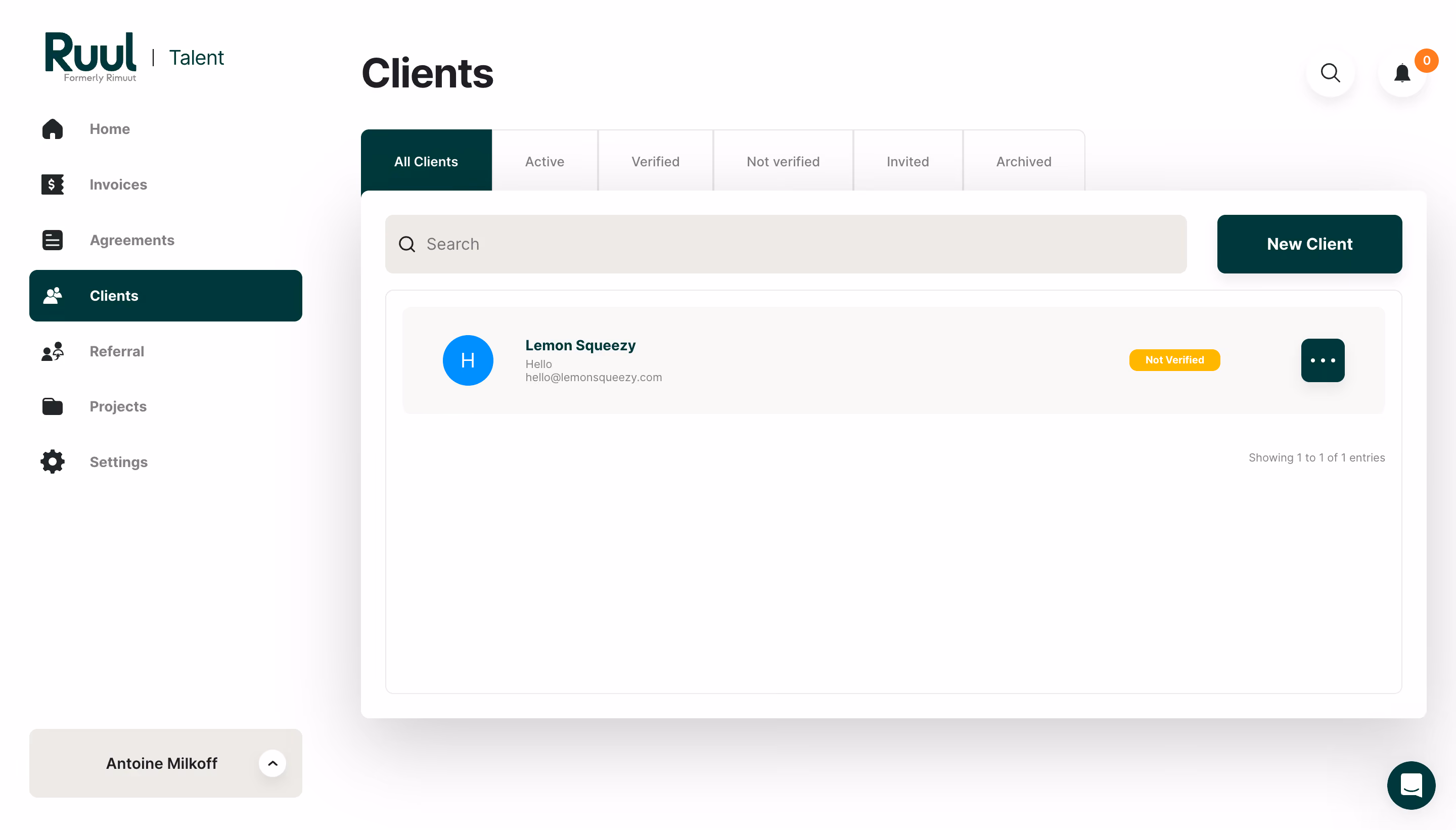 Ruul Client Added