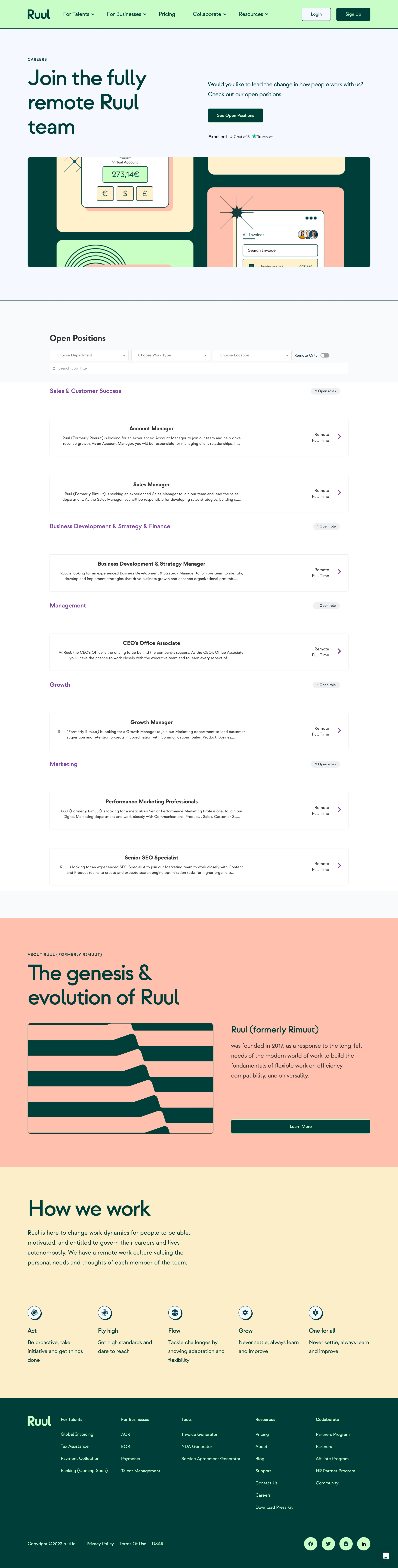 Ruul Careers Page