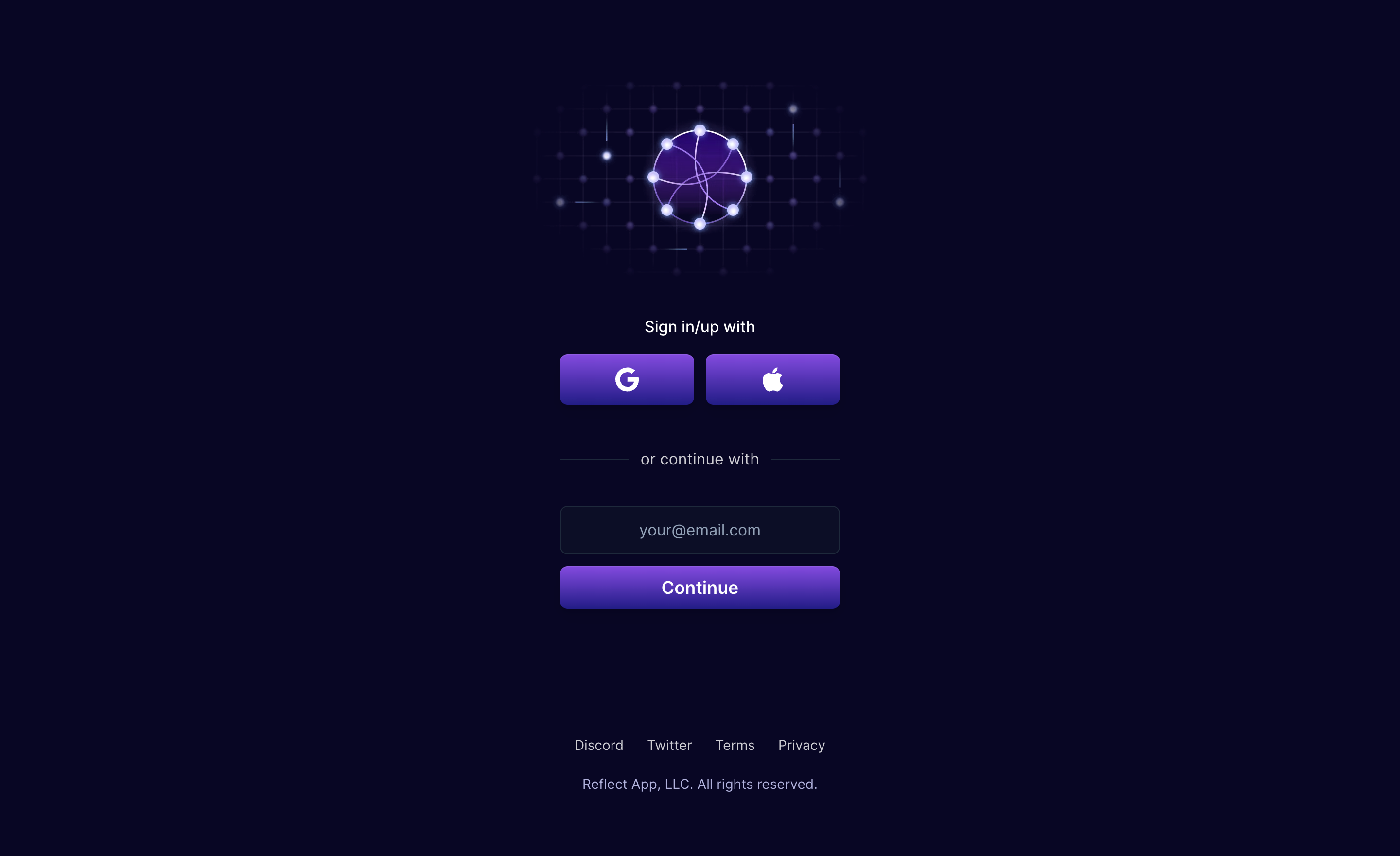 Reflect Signup