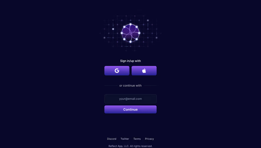 Reflect Signup