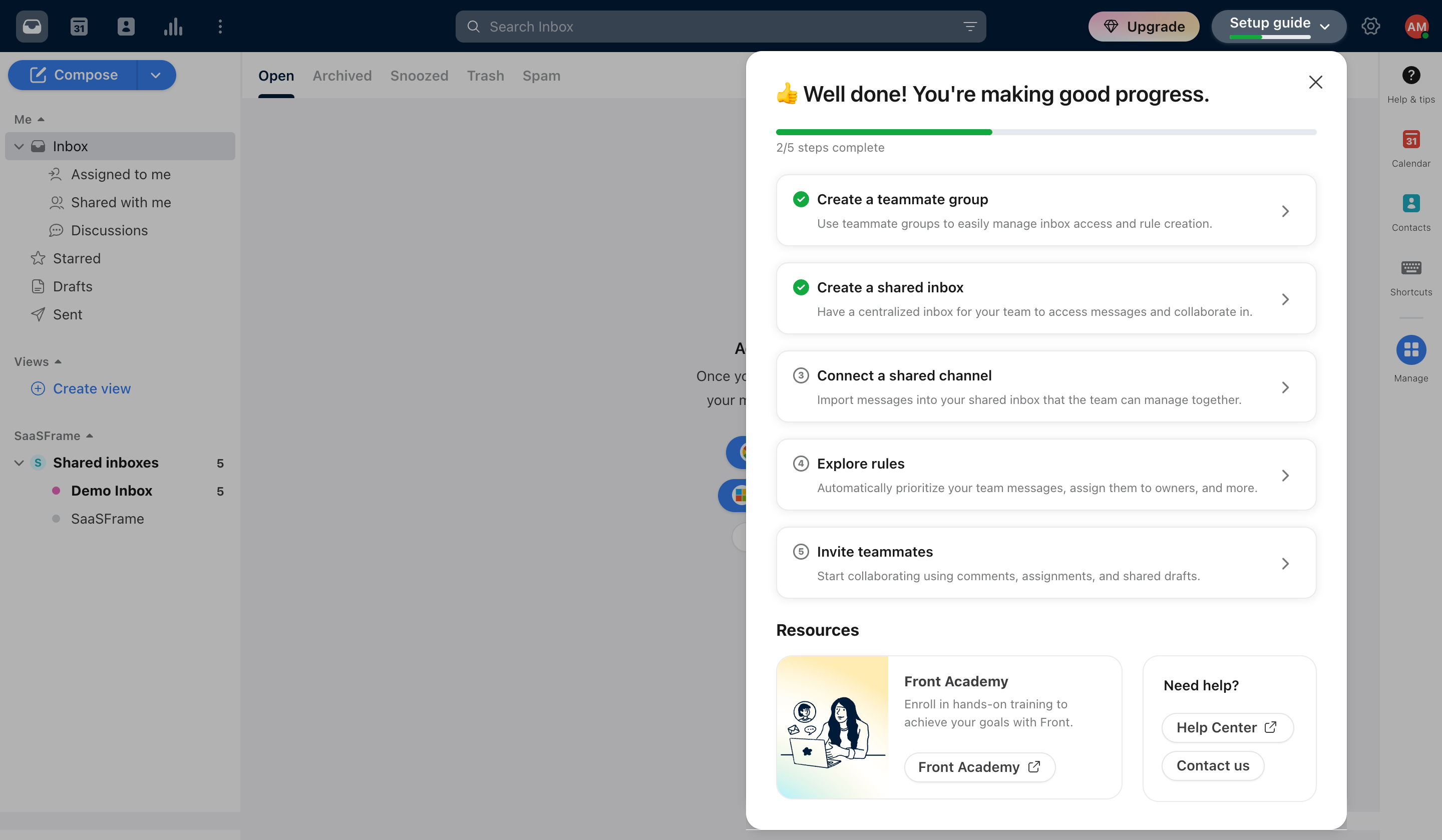 Front User Onboarding