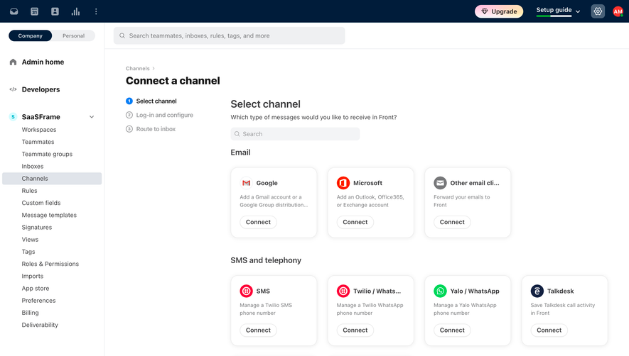 Front Integrations