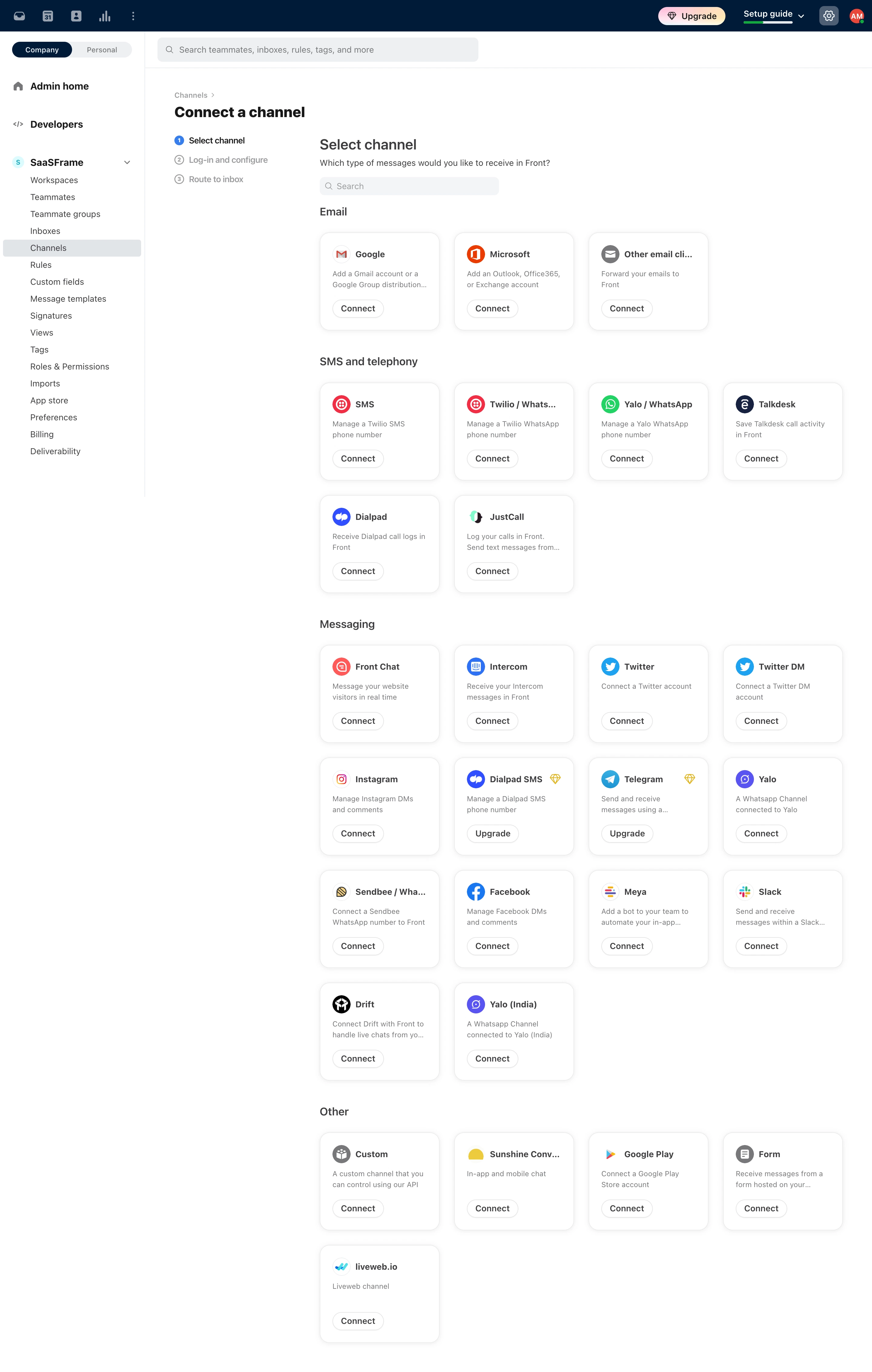 Front Integrations
