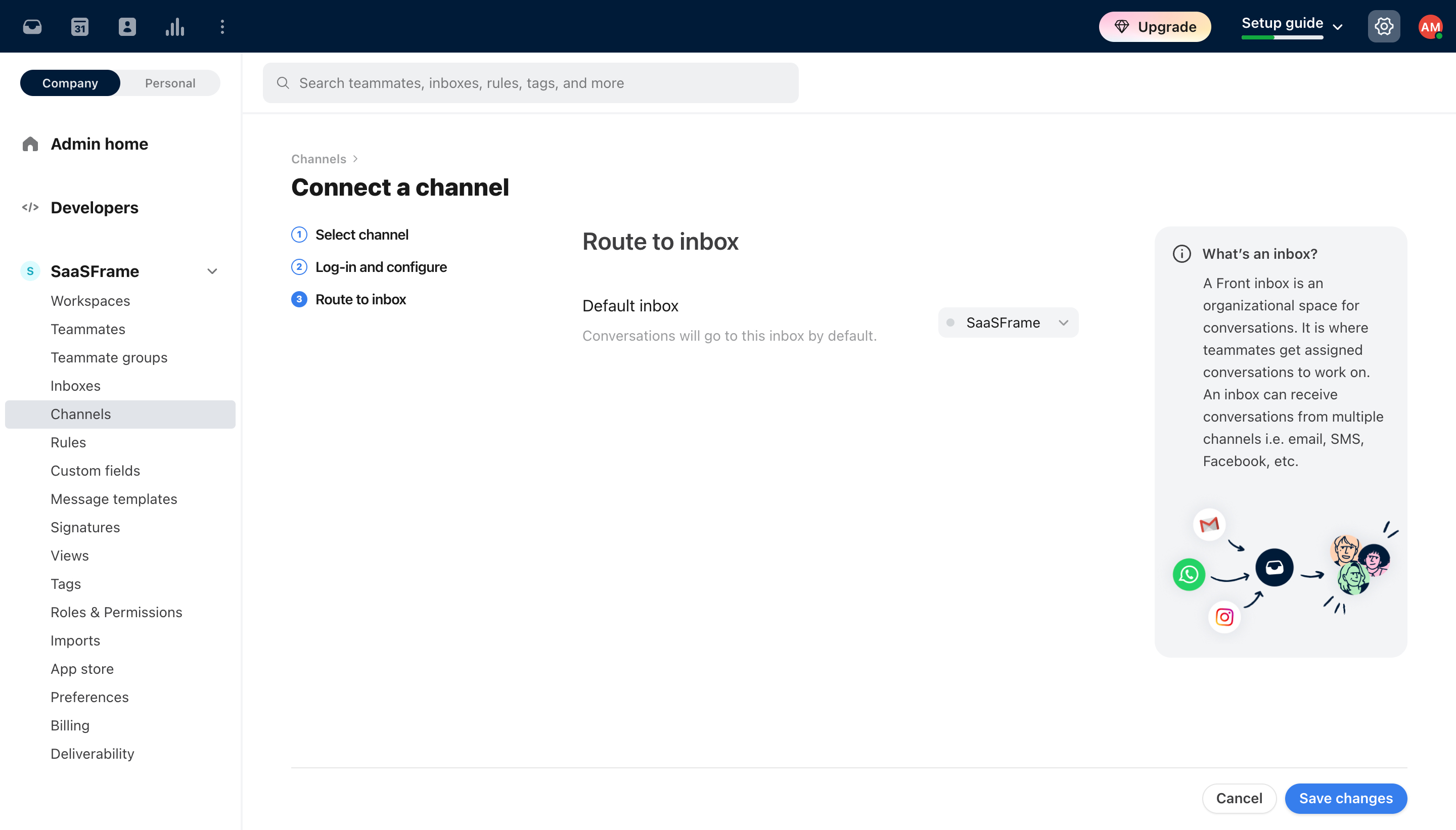 Front Connect A Channel