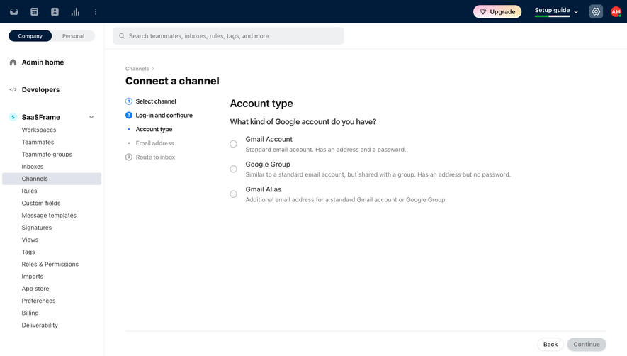 Front Connect A Channel