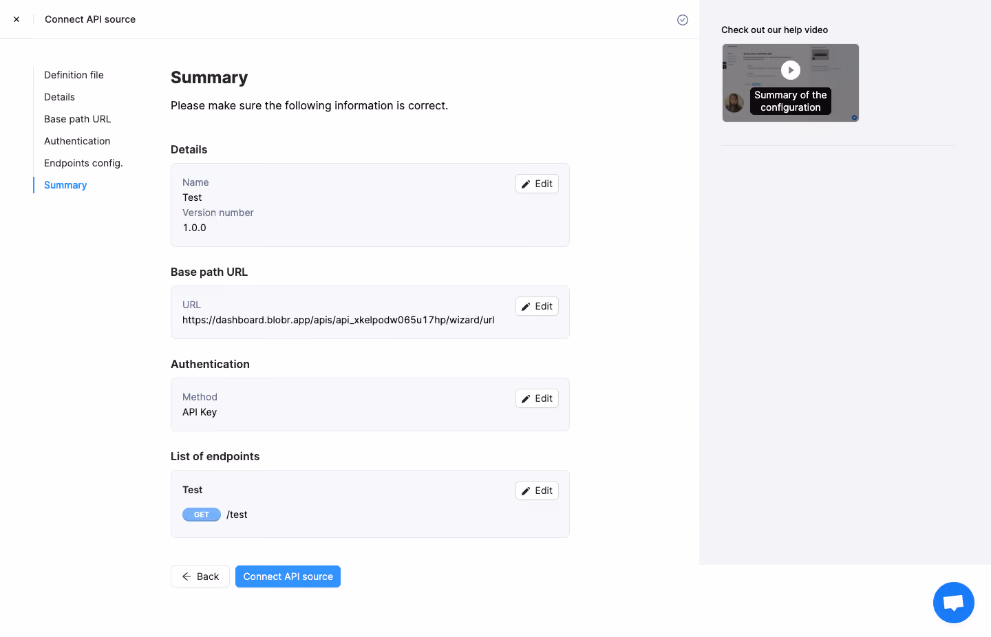 Blobr Add API Source