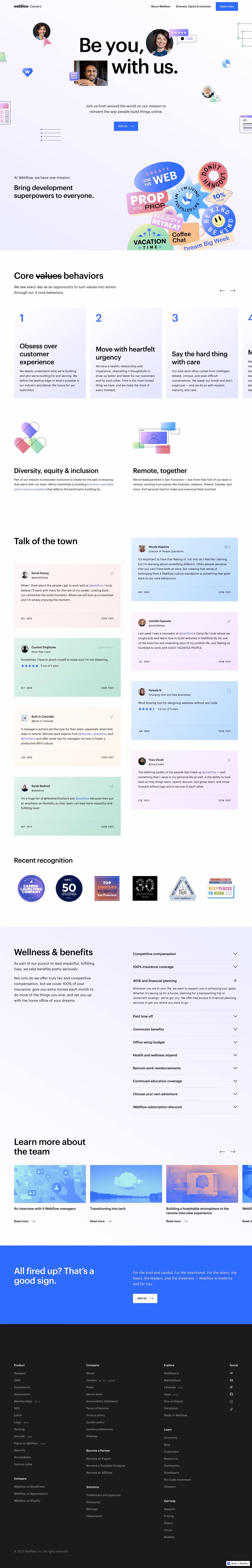 Webflow Careers Page
