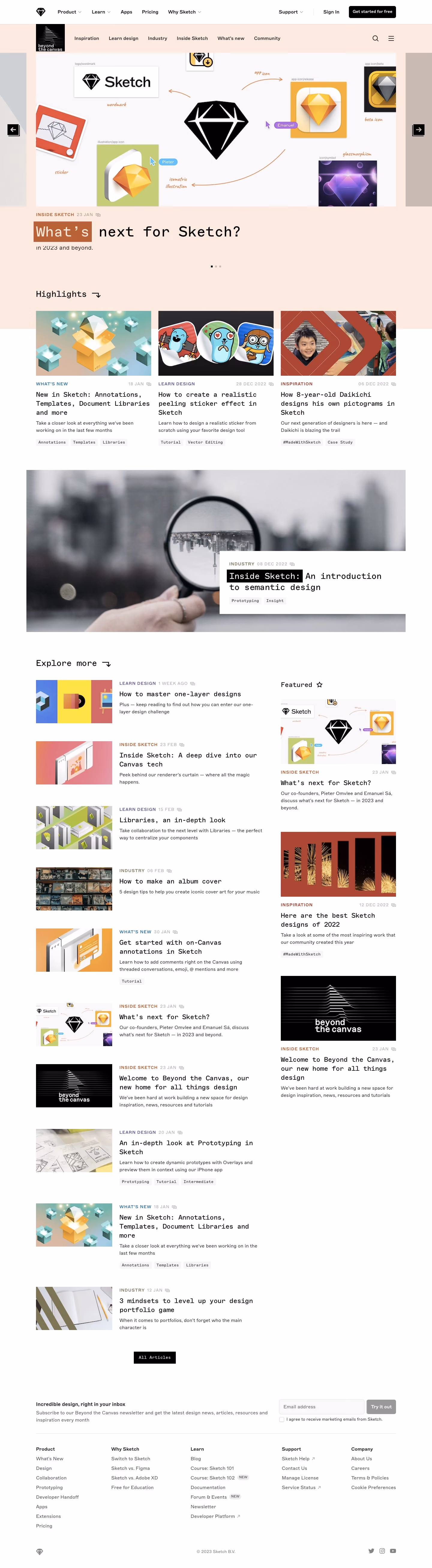 Sketch Blog Feed