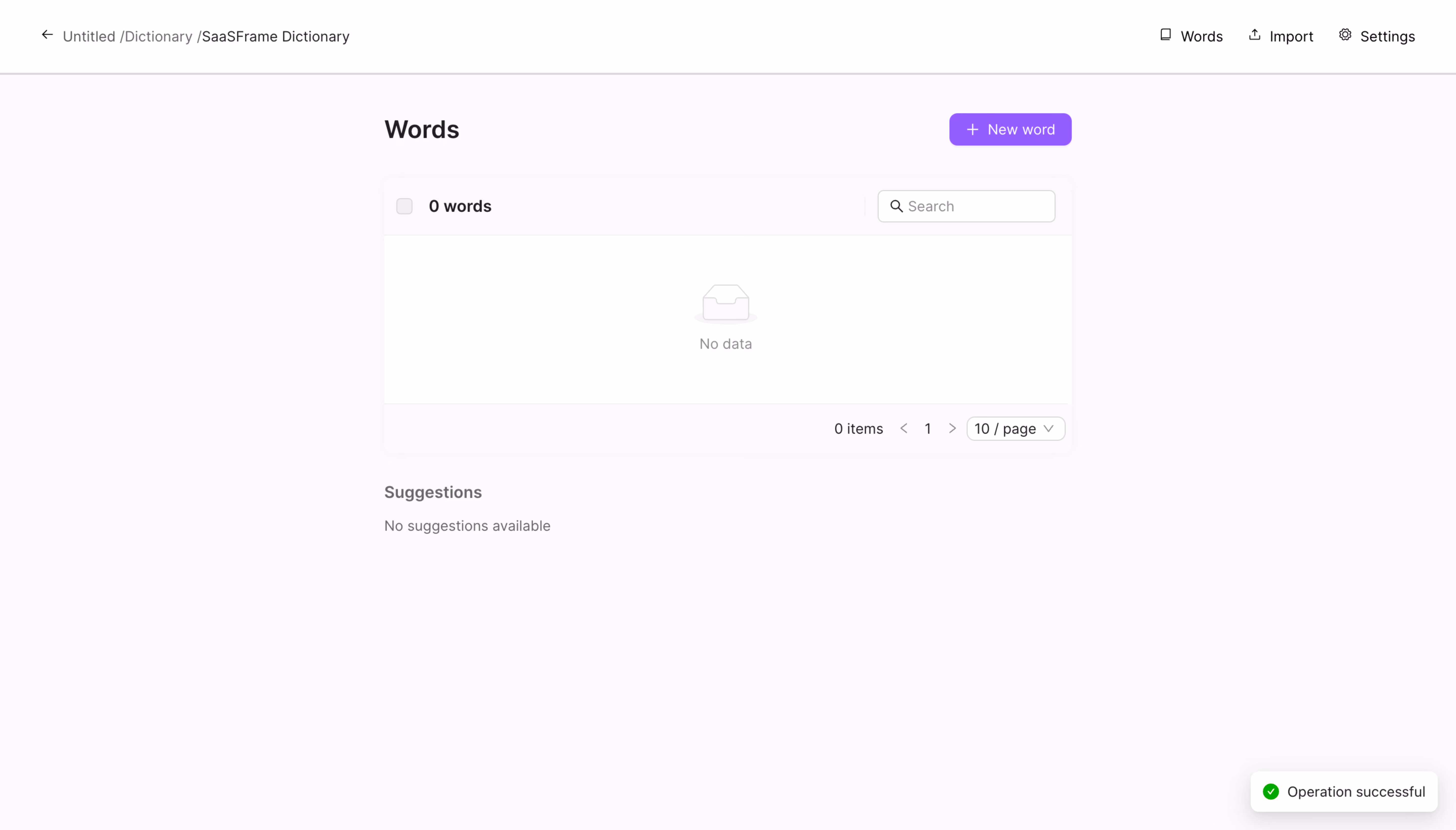 Lettria Create A Dictionary