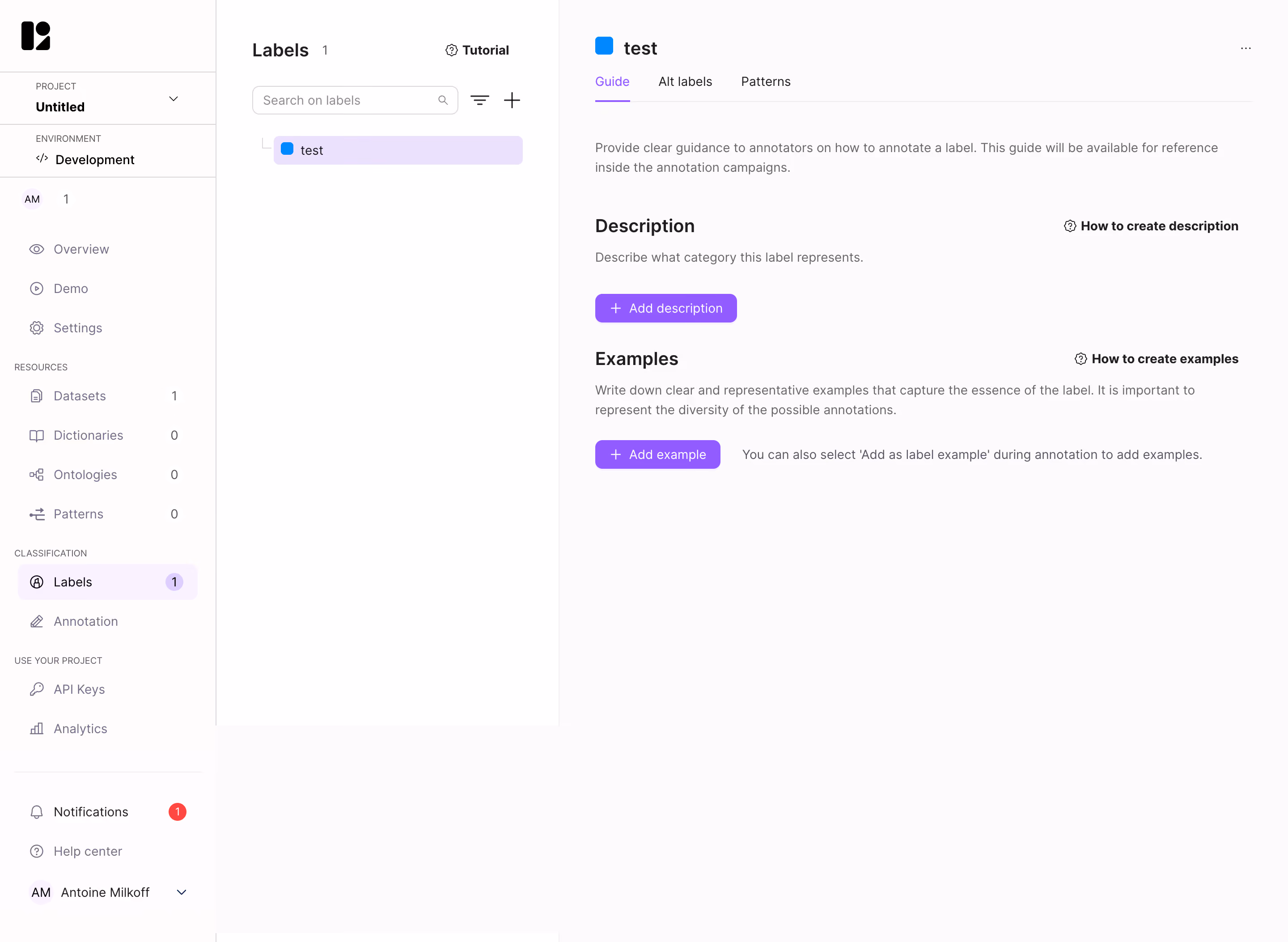 Lettria Create A Label