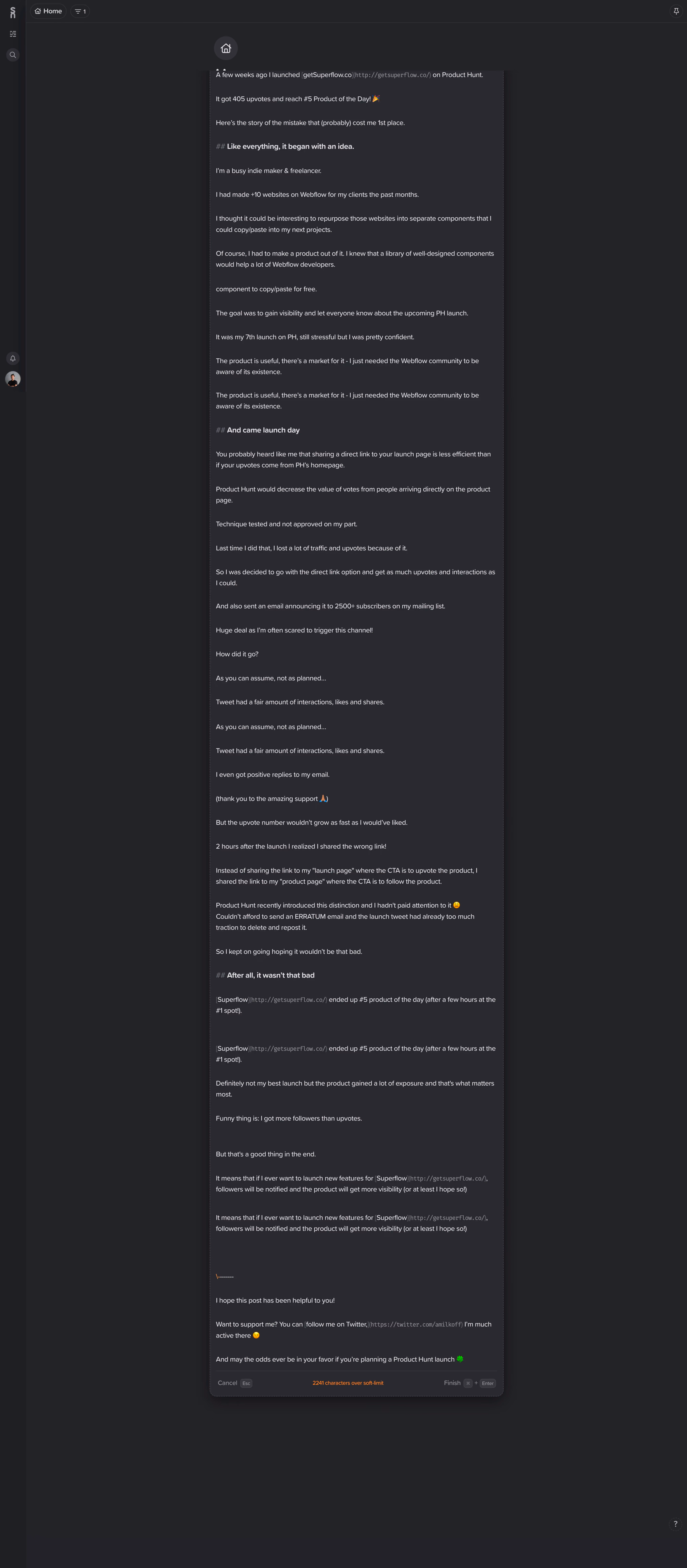 Supernotes Text Editor