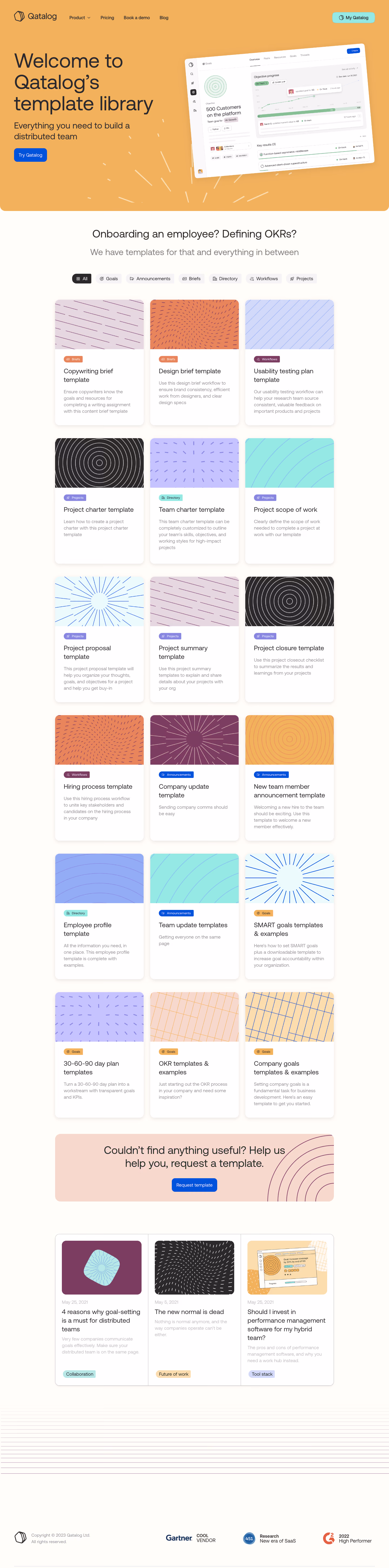 Qatalog Templates Library