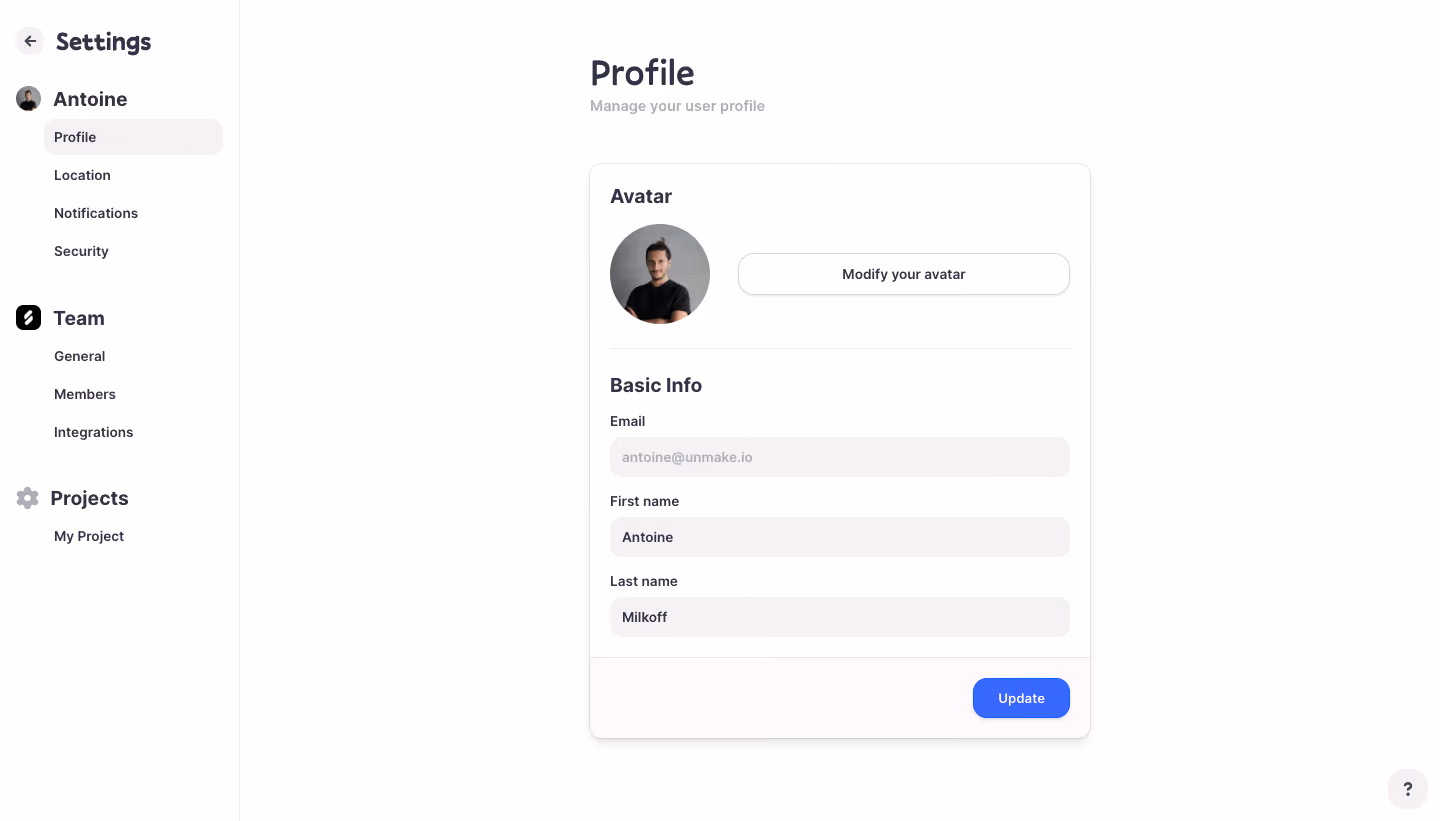 Logbook Profile Settings