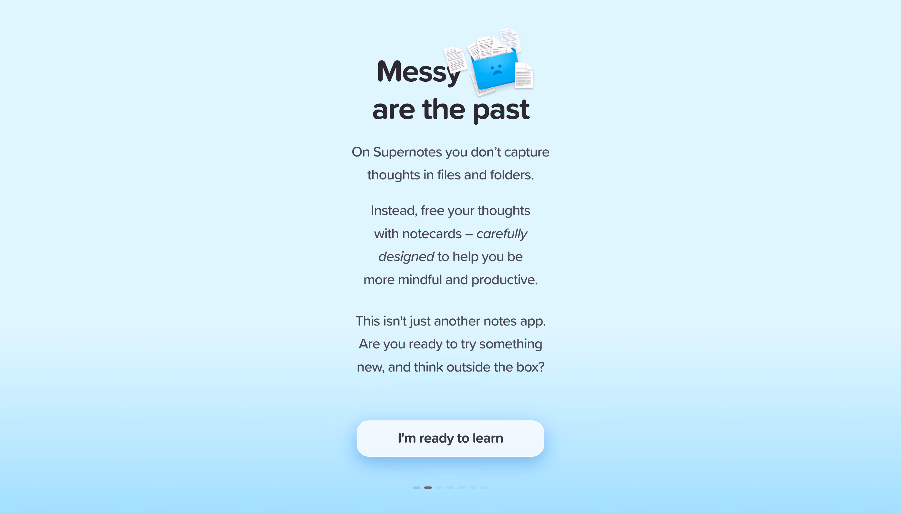 Supernotes User Onboarding