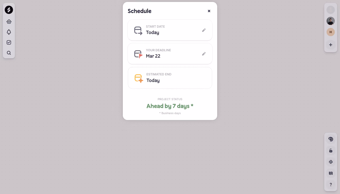 Logbook Dates Setted